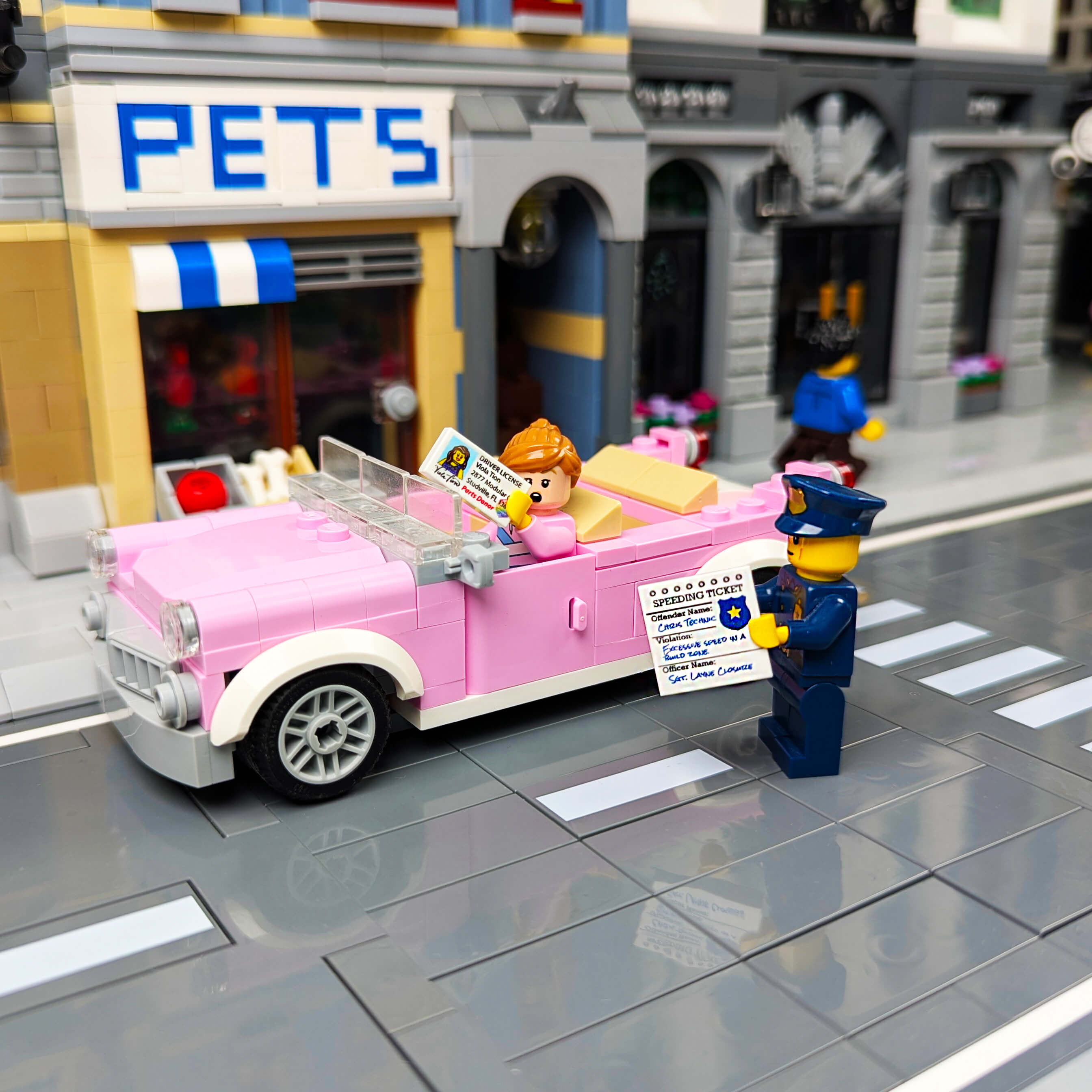 Driver License (Female) - Custom Printed - Made using LEGO® parts