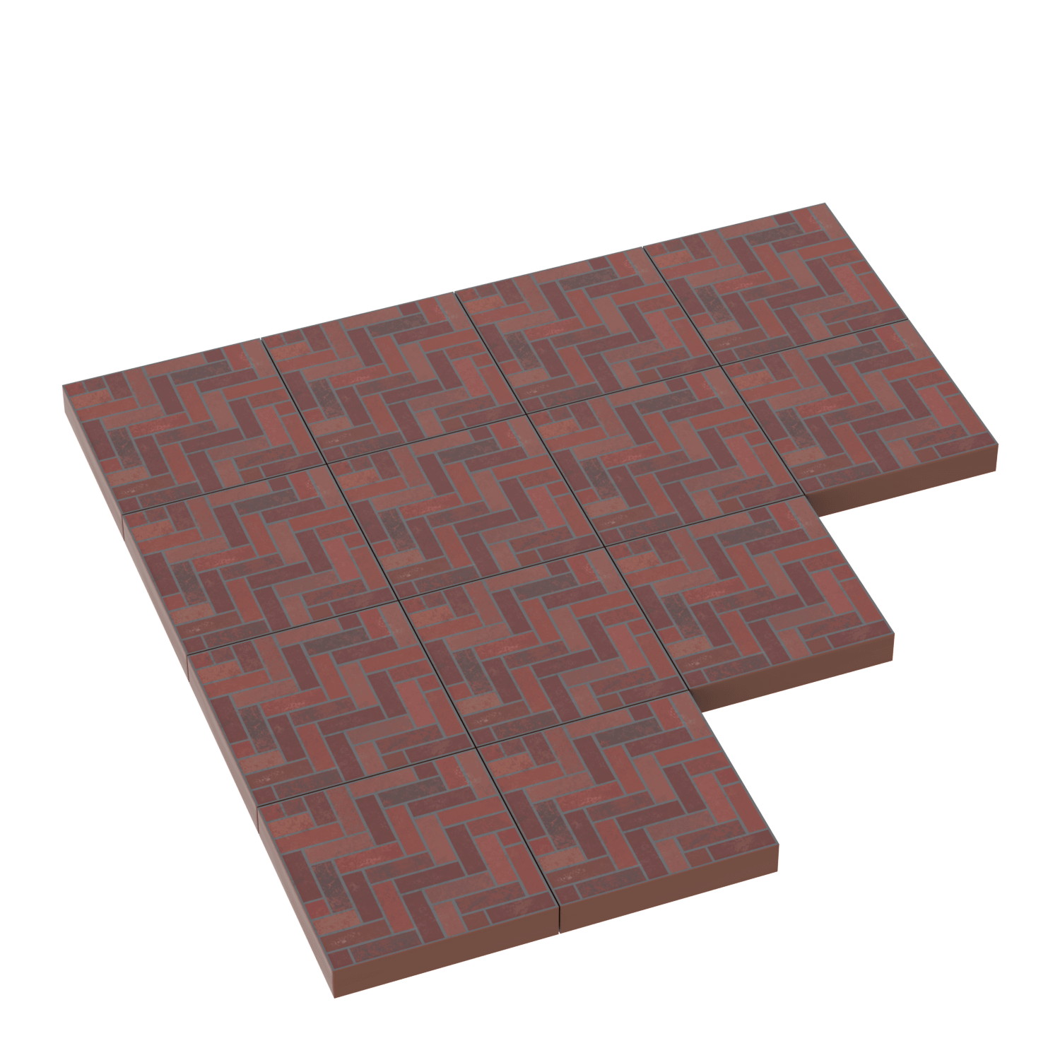 an example of multiple brick floor tiles