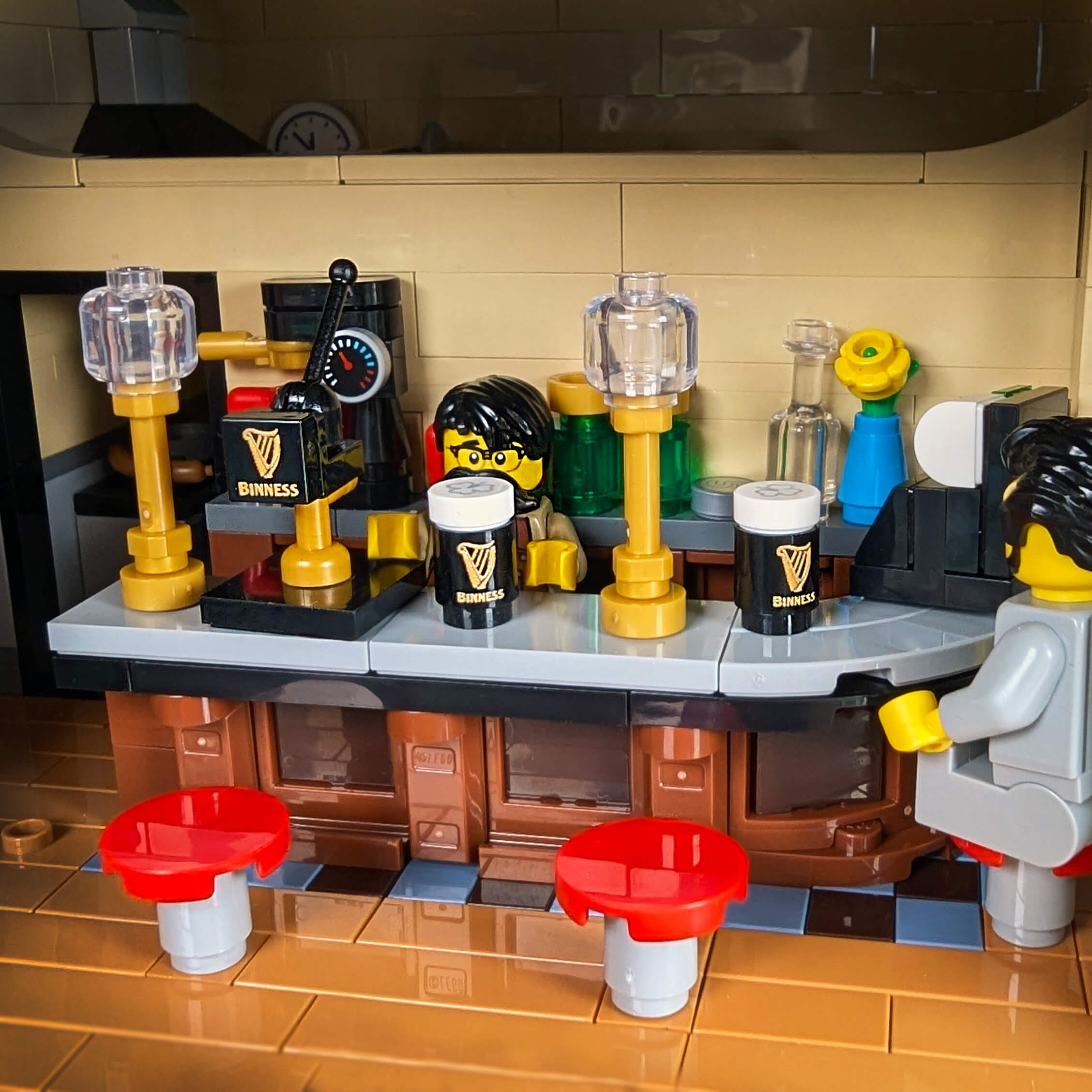 Binness Beer Tap - Bar / Pub - Pint / Drink Custom Printed Lego - Custom Lego Set