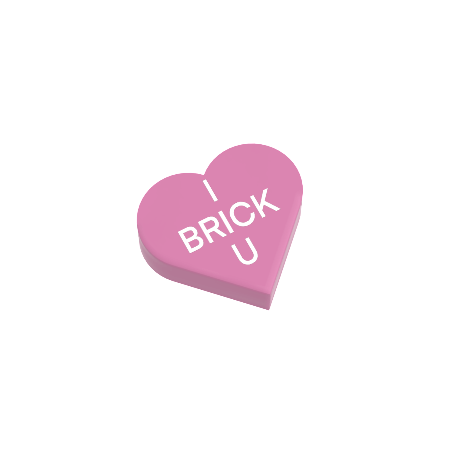 Conversation Hearts Valentine Bundle - Custom Printed - Made Using LEGO® Parts