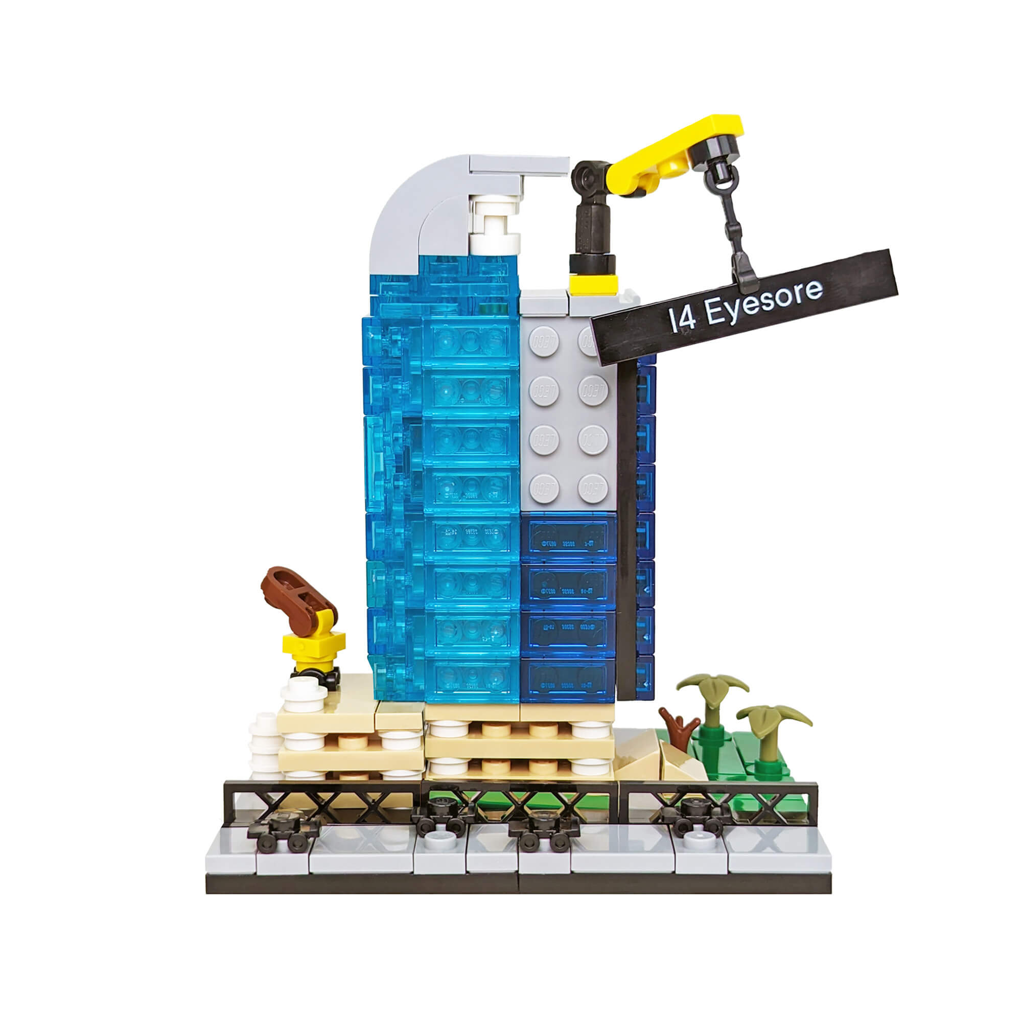I-4 Eyesore Orlando "Majesty Building" Custom Building Kit - Made Using LEGO® Parts