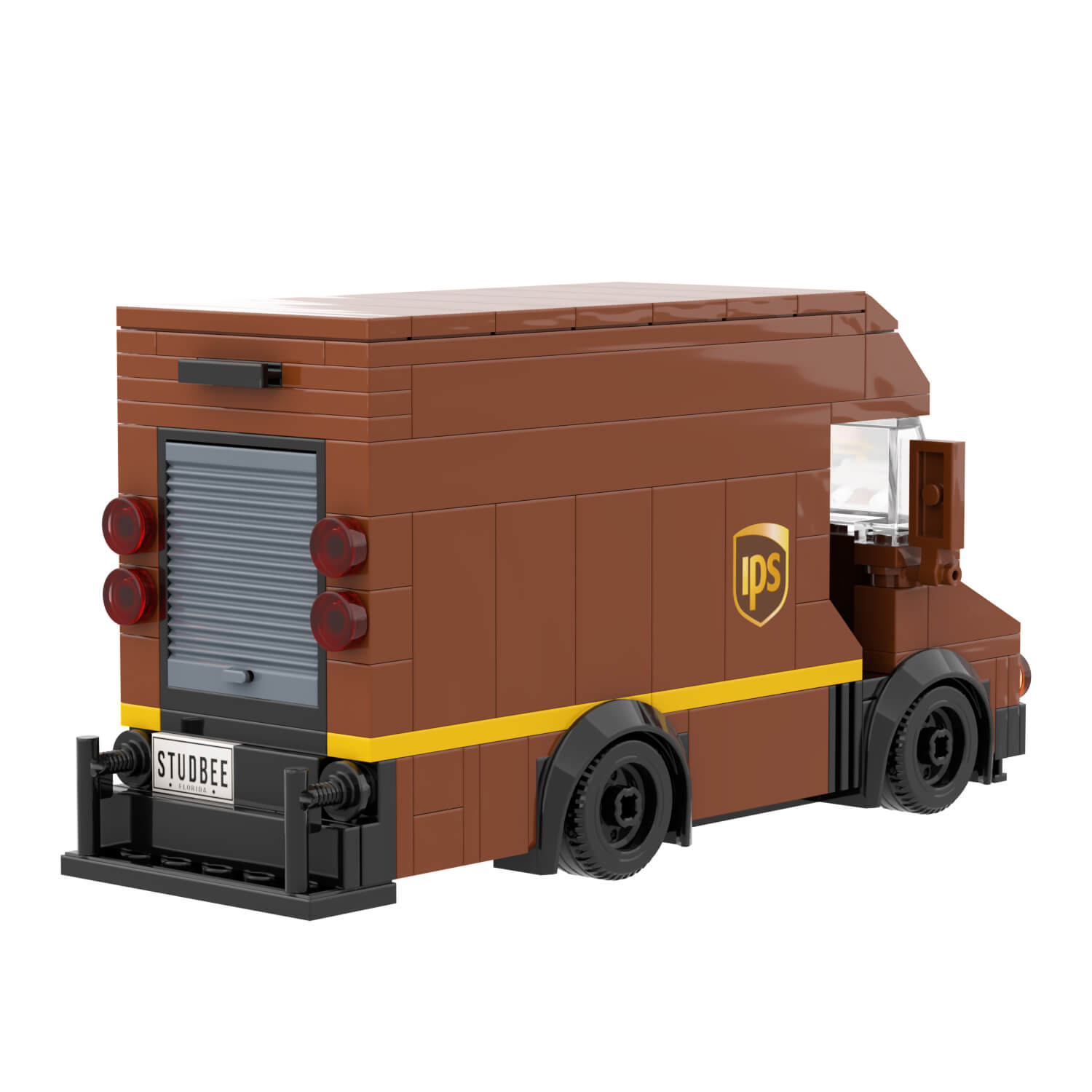 IPS Delivery Truck Building Set - Custom Printed Set - Made Using LEGO® Parts