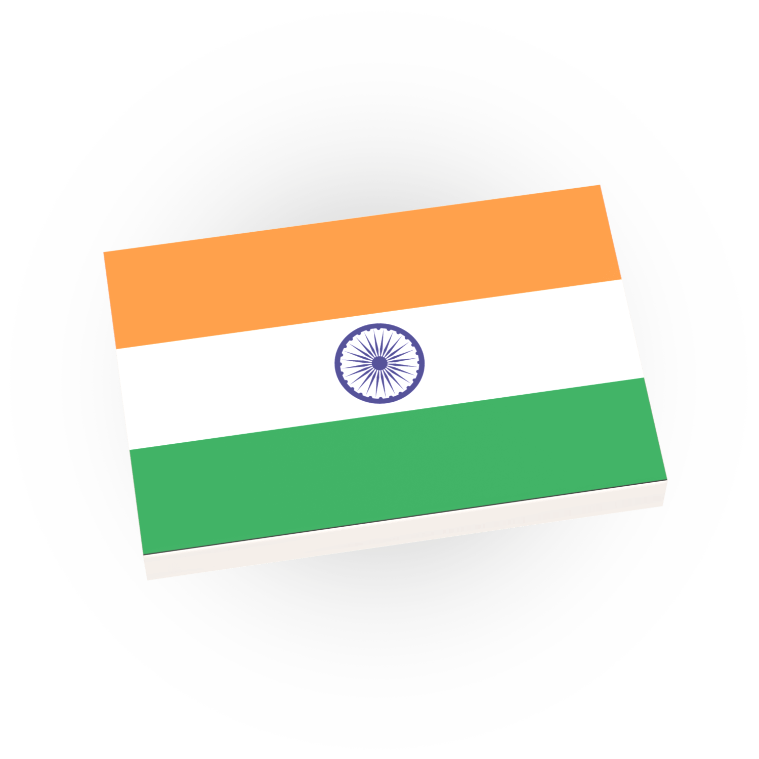 India Flag - Custom Printed 2x3 Tile - Made Using LEGO® Parts