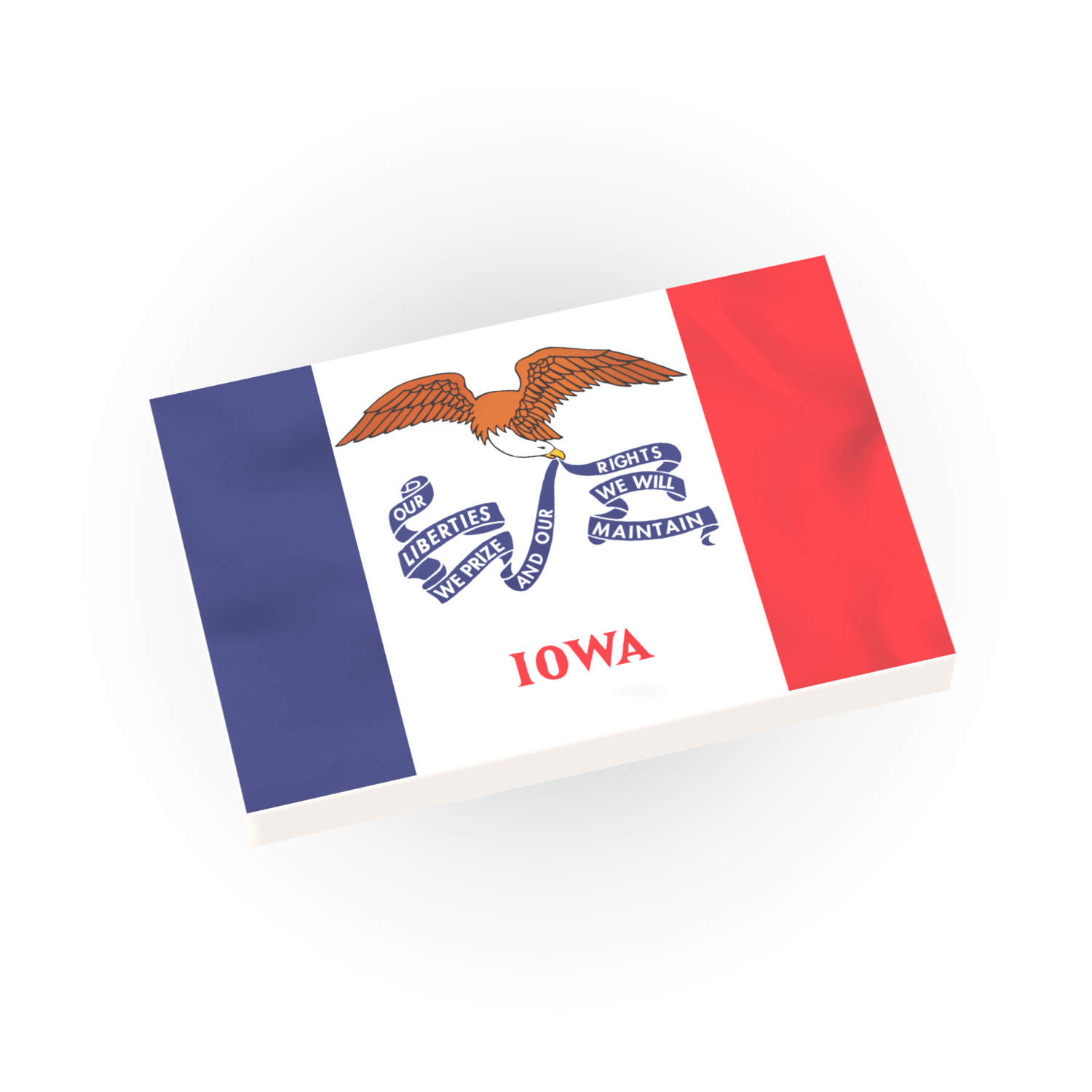 Flag of Iowa on a white background
