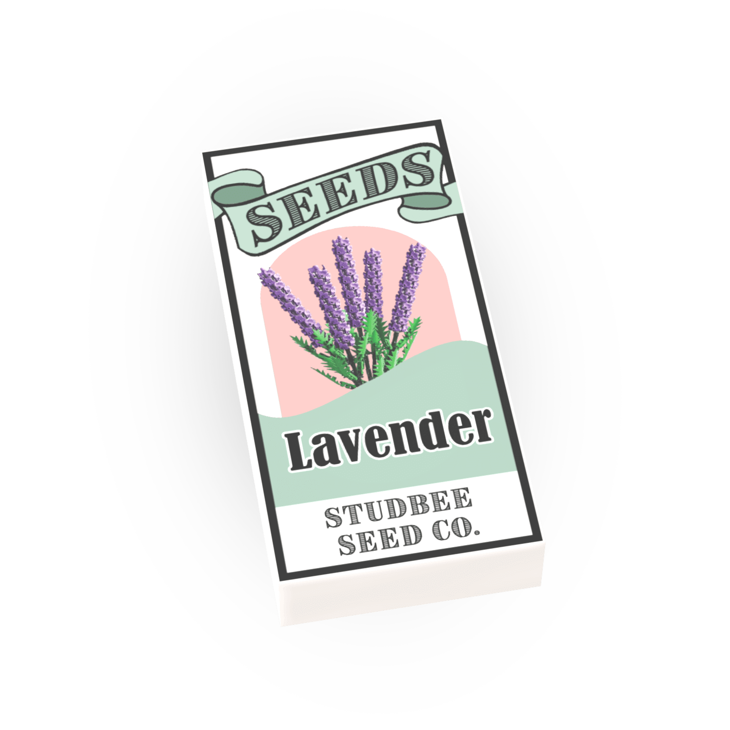 Seed Packet, Lavender - Custom Printed Minifig Accessory - Made Using LEGO® Parts