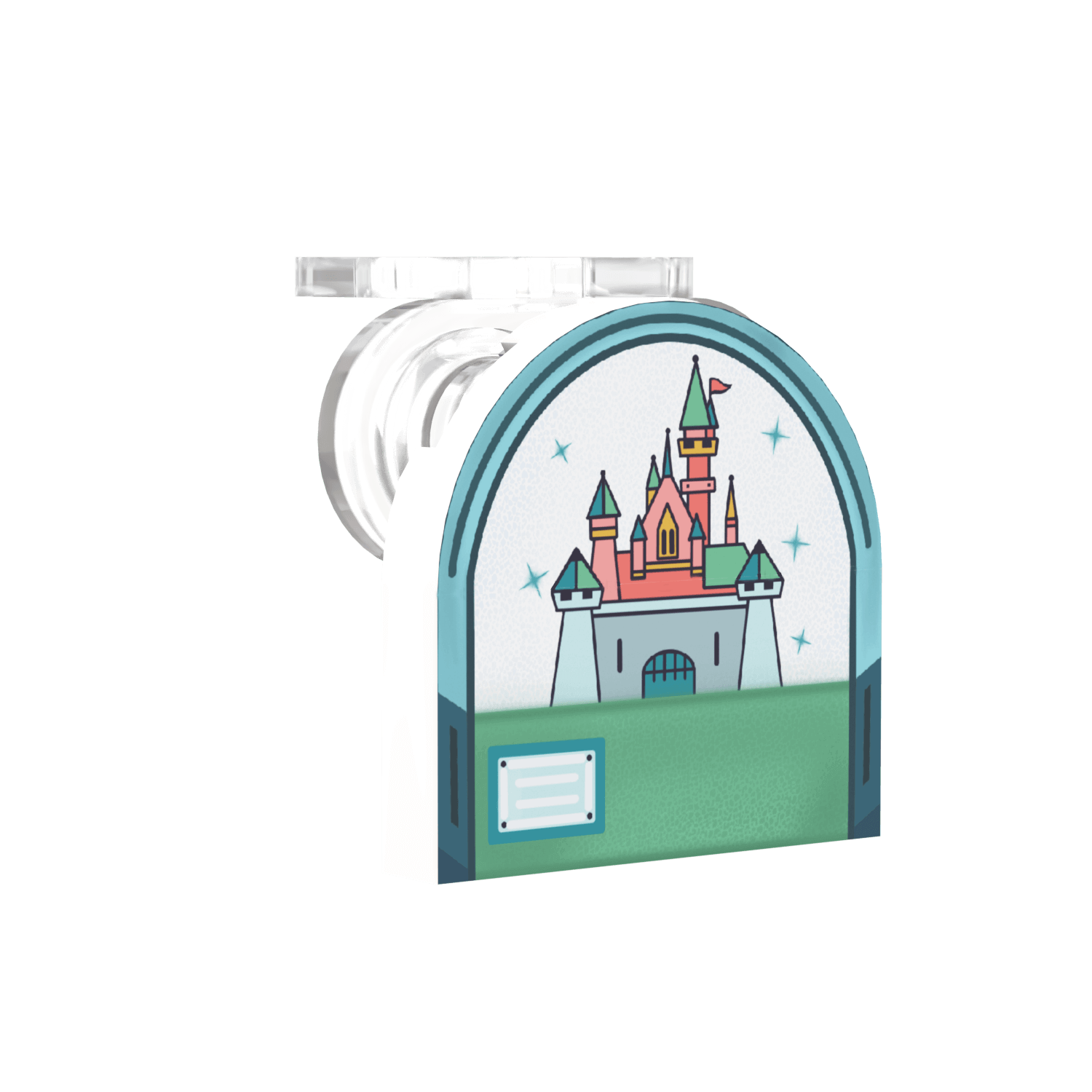 magical castle themed minifig scale backpack