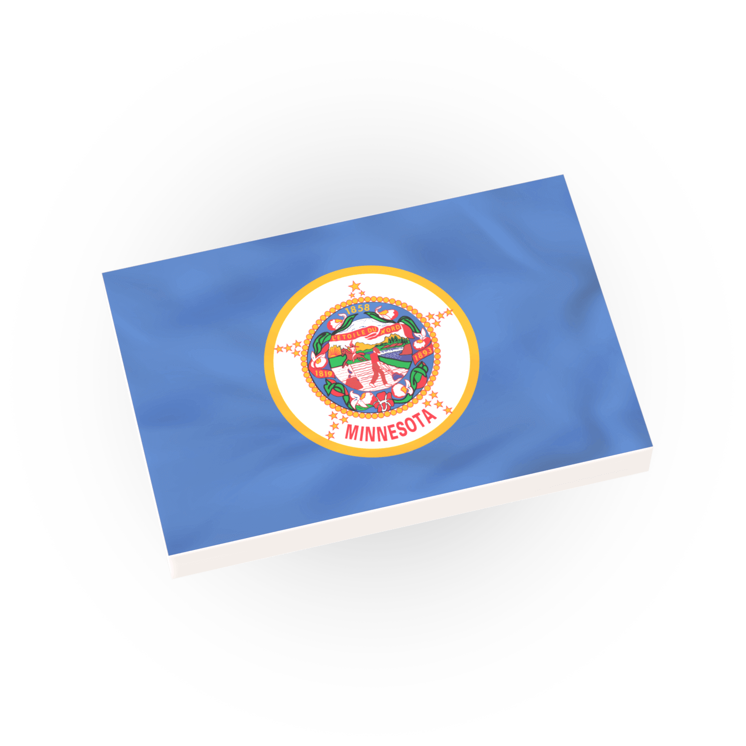 Flag of Minnesota on a white background