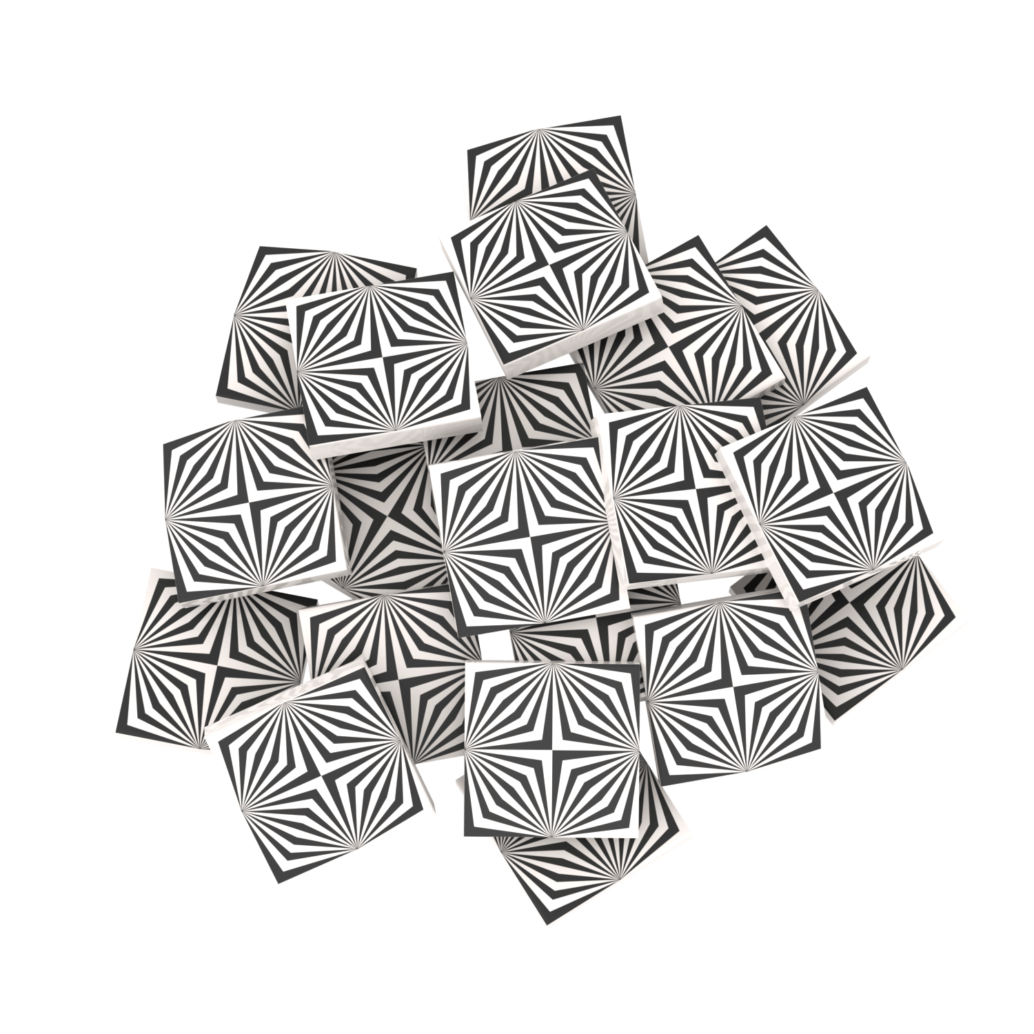 Modern Floor Tile - Custom Printed 2x2 Tile - Made with LEGO® Parts (20 Pack)