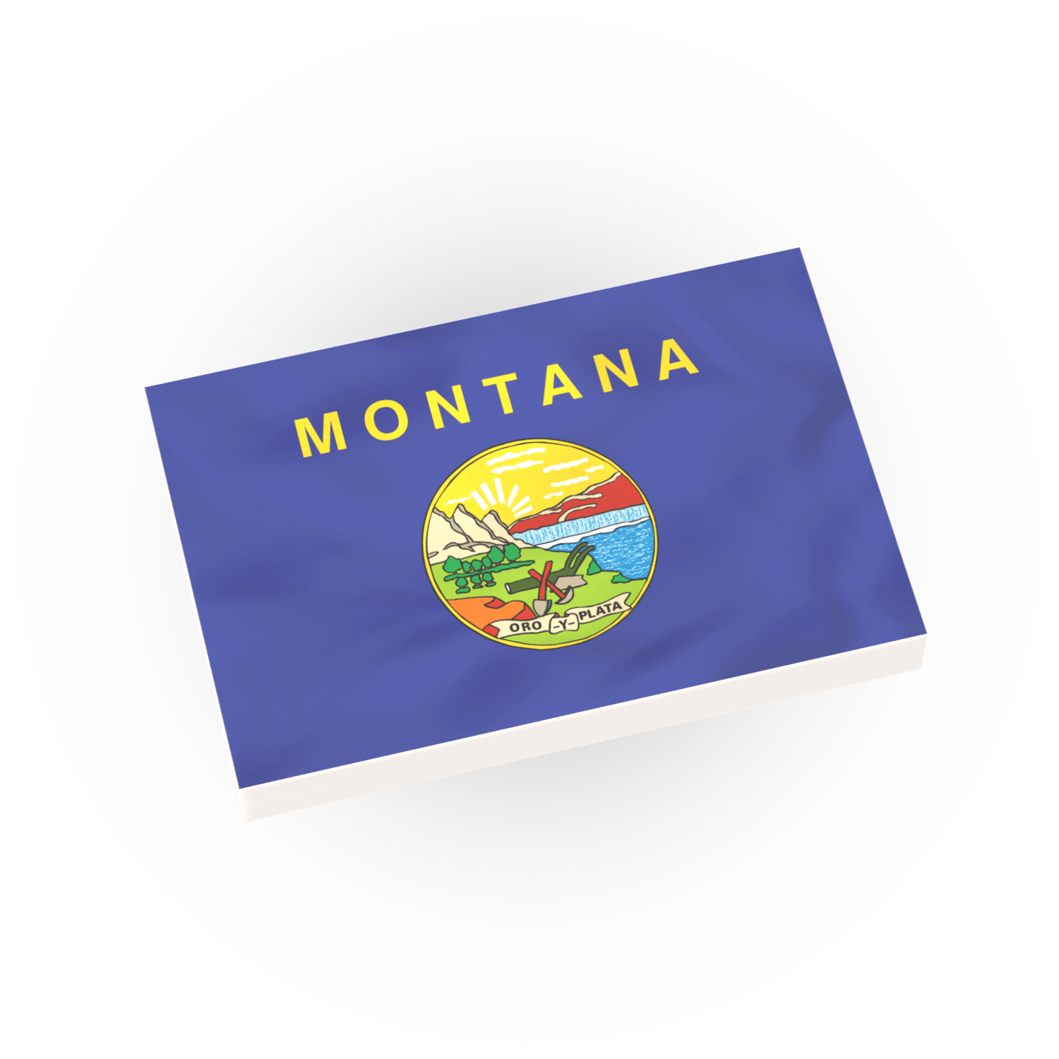 Flag of Montana on a white background