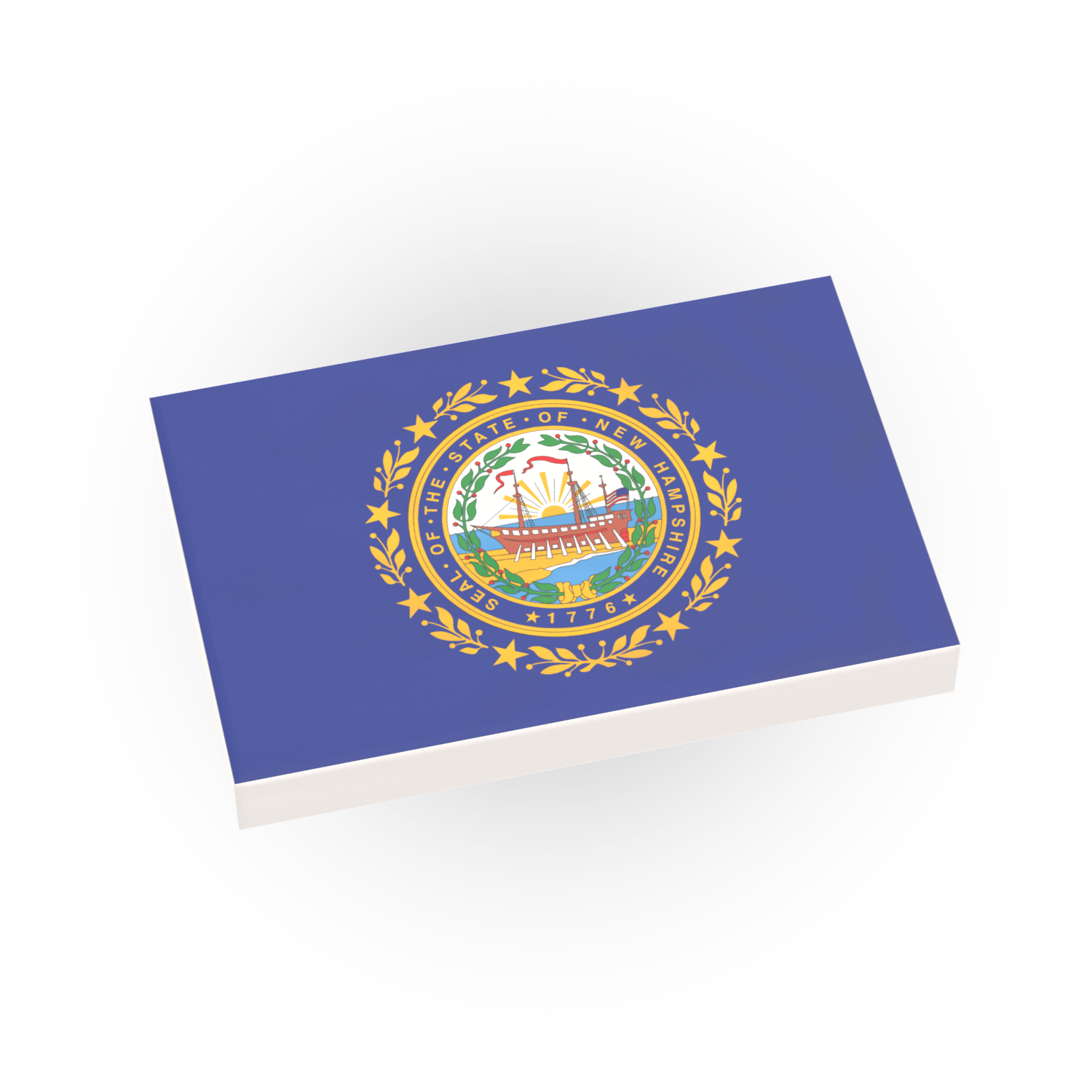 Flag of New Hampshire on a white background