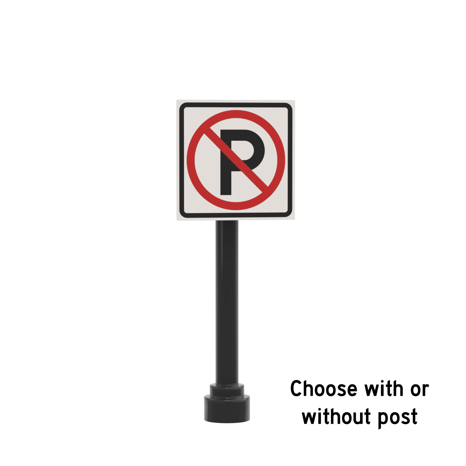 No Parking Sign - Custom Printed 2x2 Tile - Made Using LEGO® Parts