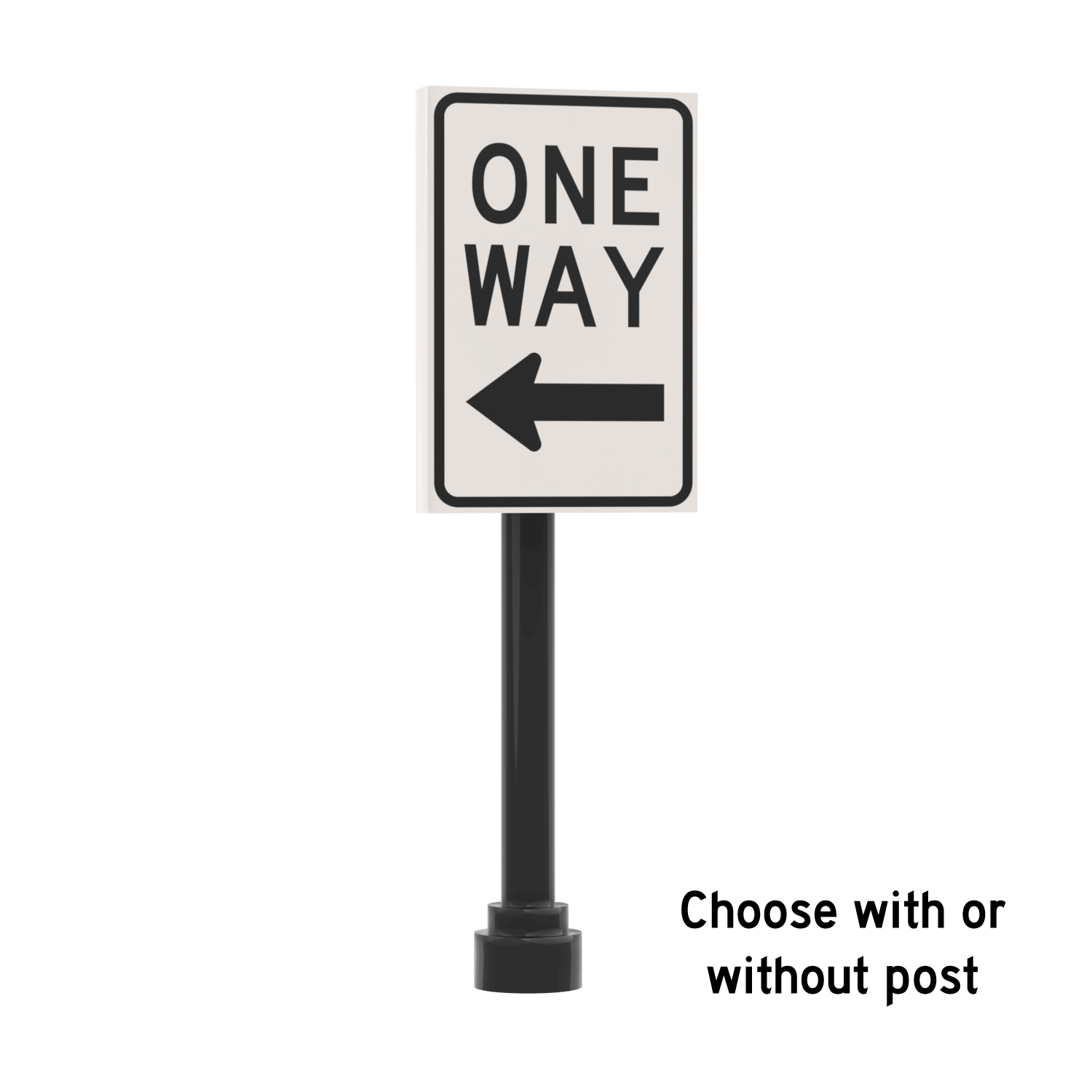 One Way - Left - Sign - Custom Printed 2x3 Tile - Made Using LEGO® Parts