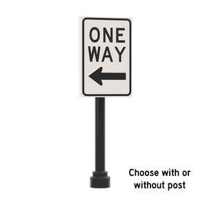 One Way - Left Only Street Sign - Custom Printed 2x3 Tile - Made Using