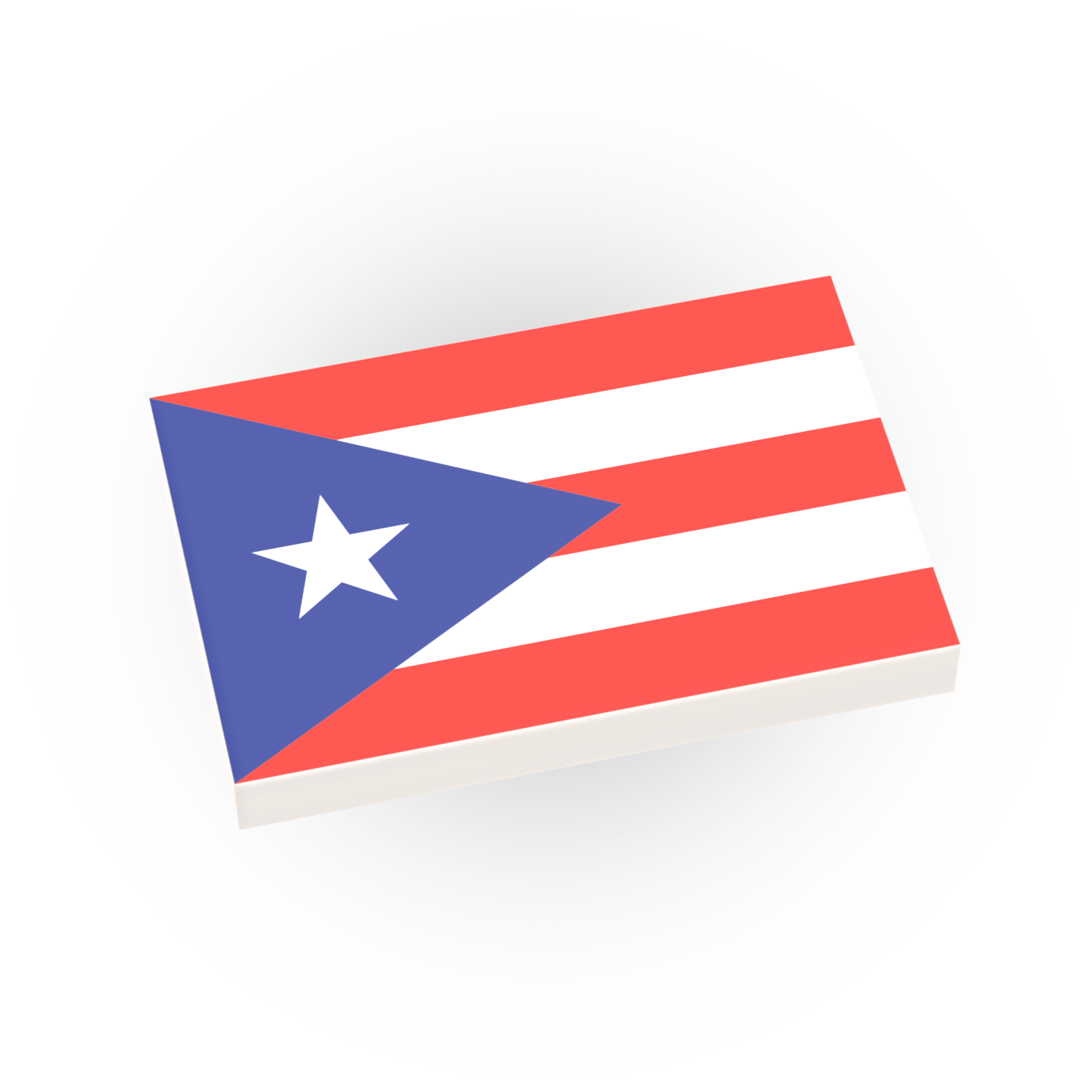 Flag of Puerto Rico on a white background