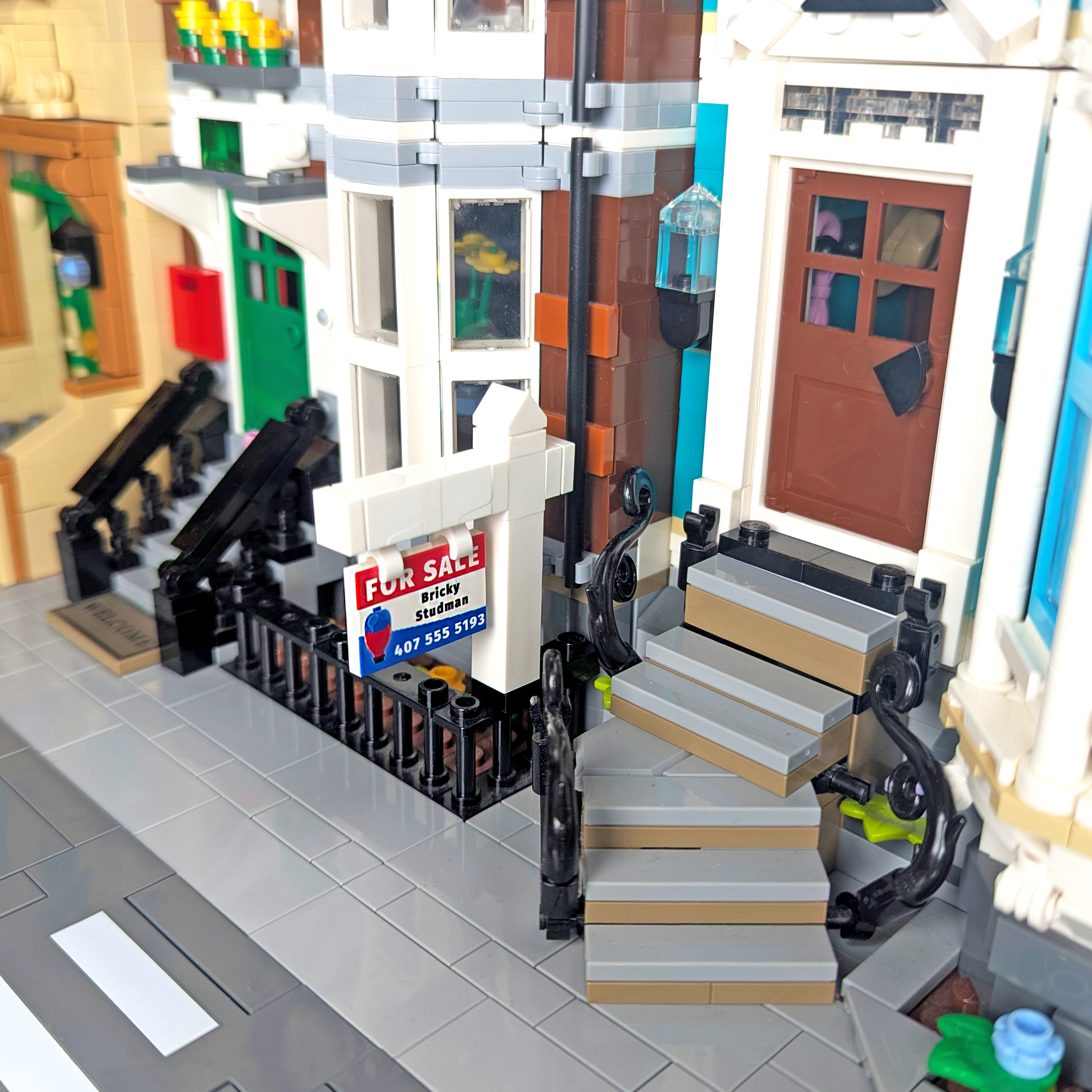 Realtor Sign and Post - Custom Printed Mini Build Set - Made Using LEGO® parts