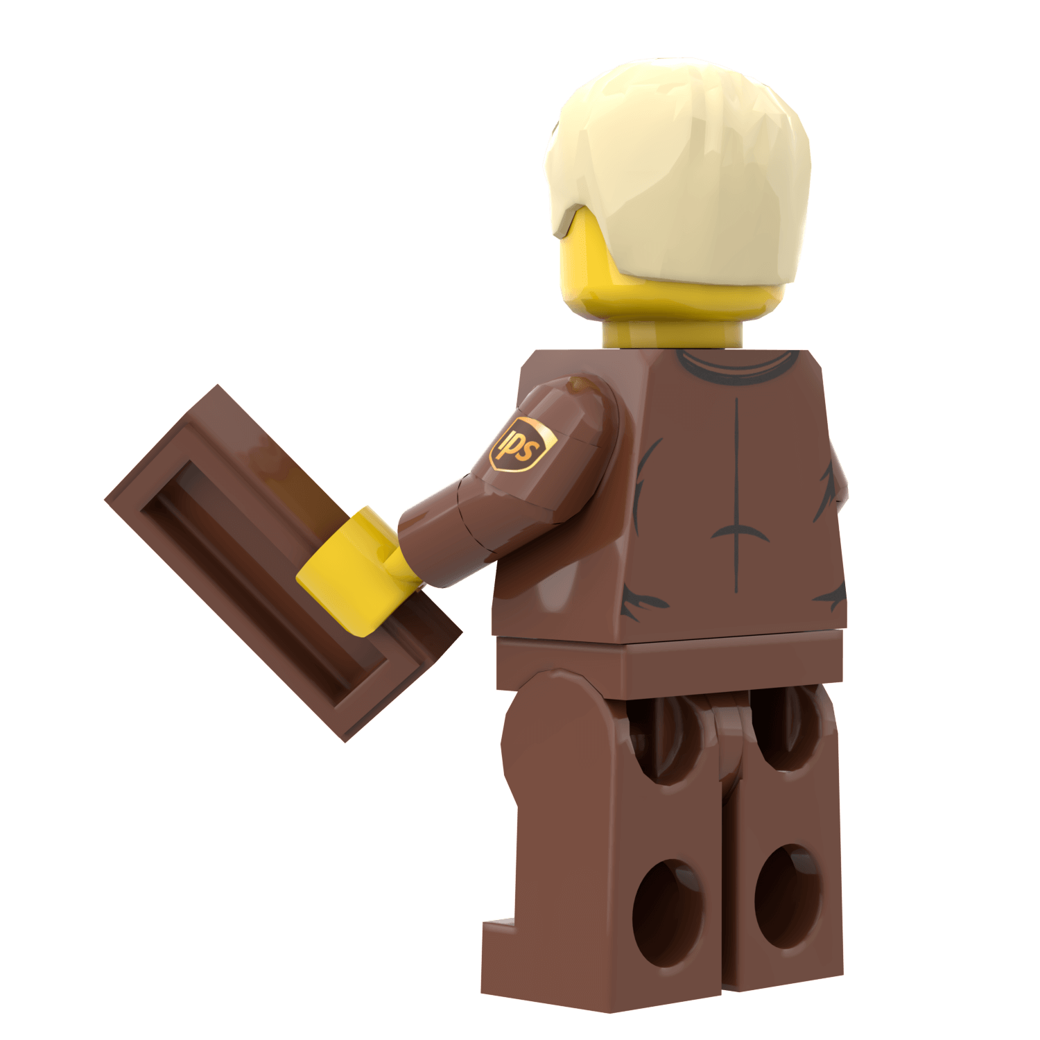 IPS Delivery Driver (Male) -  Custom Printed Minifig - Made Using LEGO® Parts