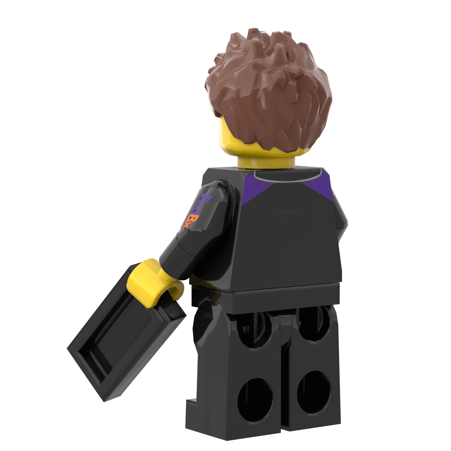 FedBx Delivery Driver (Male) -  Custom Printed Minifig - Made Using LEGO® Parts