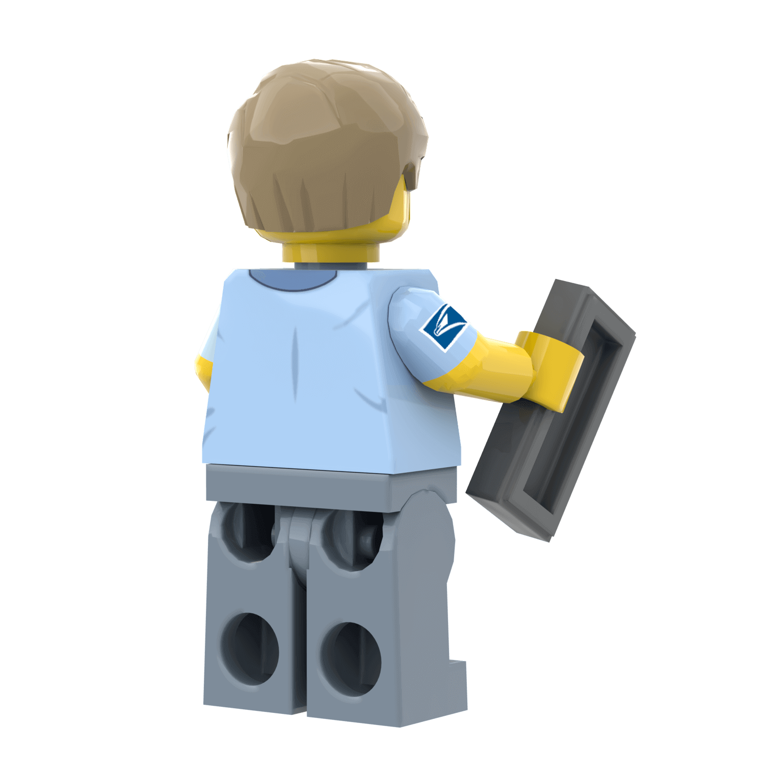United Studs Postal Worker (Male) -  Custom Printed Minifig - Made Using LEGO® Parts