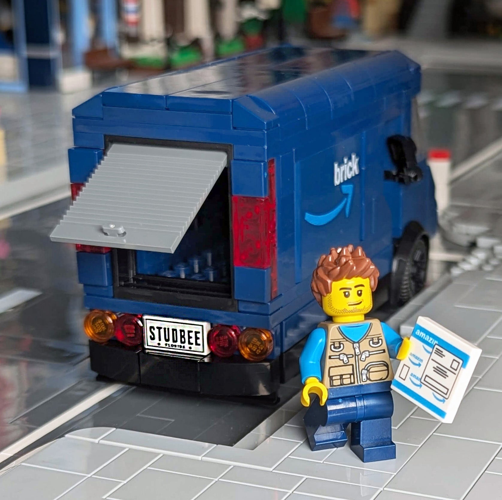 Vehicle/Car/Truck License Plate - Custom Printed Lego (1 x 2 Tiles) - 2 Pack