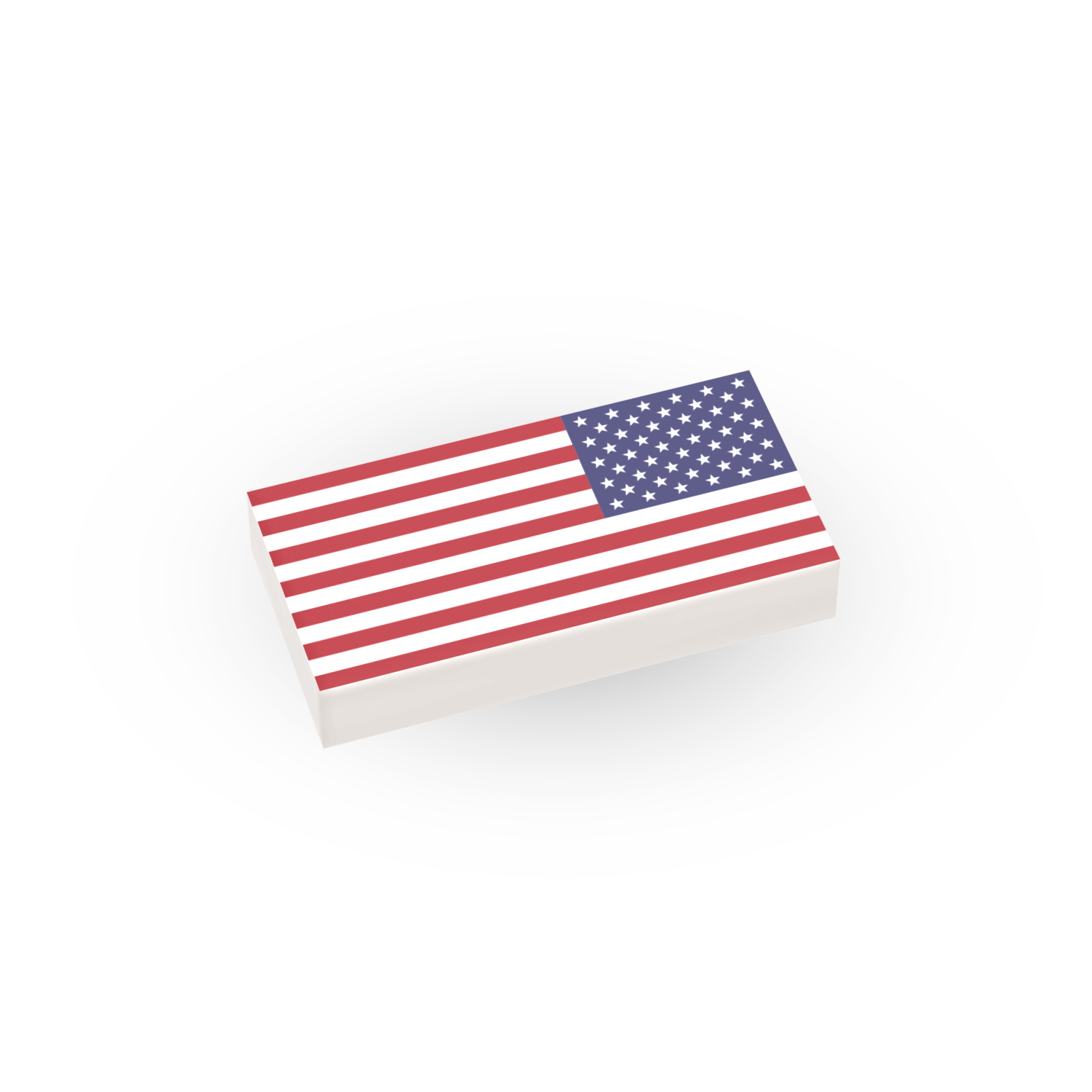 USA Flag Reversed - Small - Custom Printed - Made Using LEGO® Parts