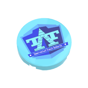 TTA Tomorrowland Transit Authority Sign - Custom Printed - Made Using