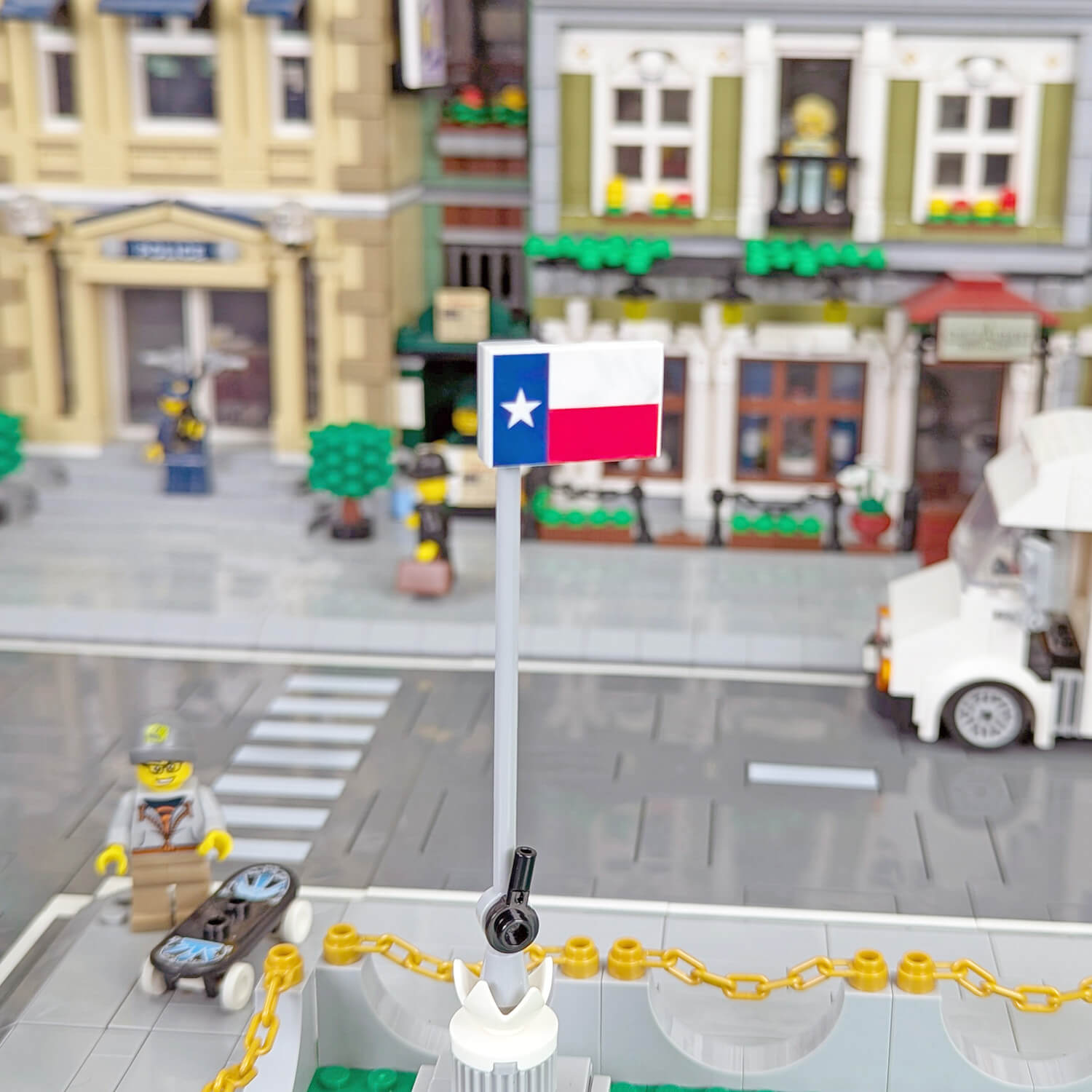 Texas State Flag - Custom Printed - Made Using a LEGO® Tile