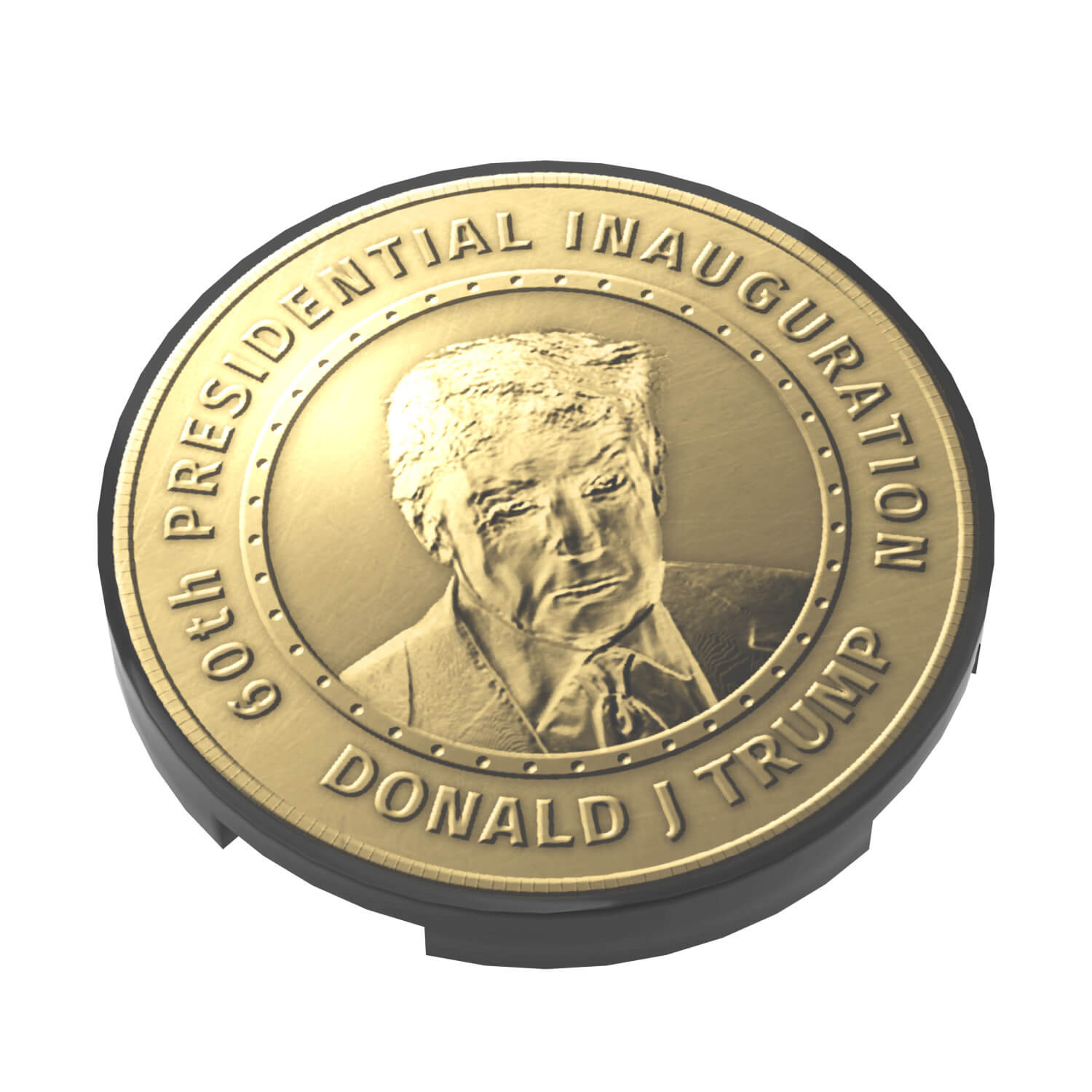 Trump 2025 Presidential Inaugural Coin - Custom Printed On a LEGO® Tile