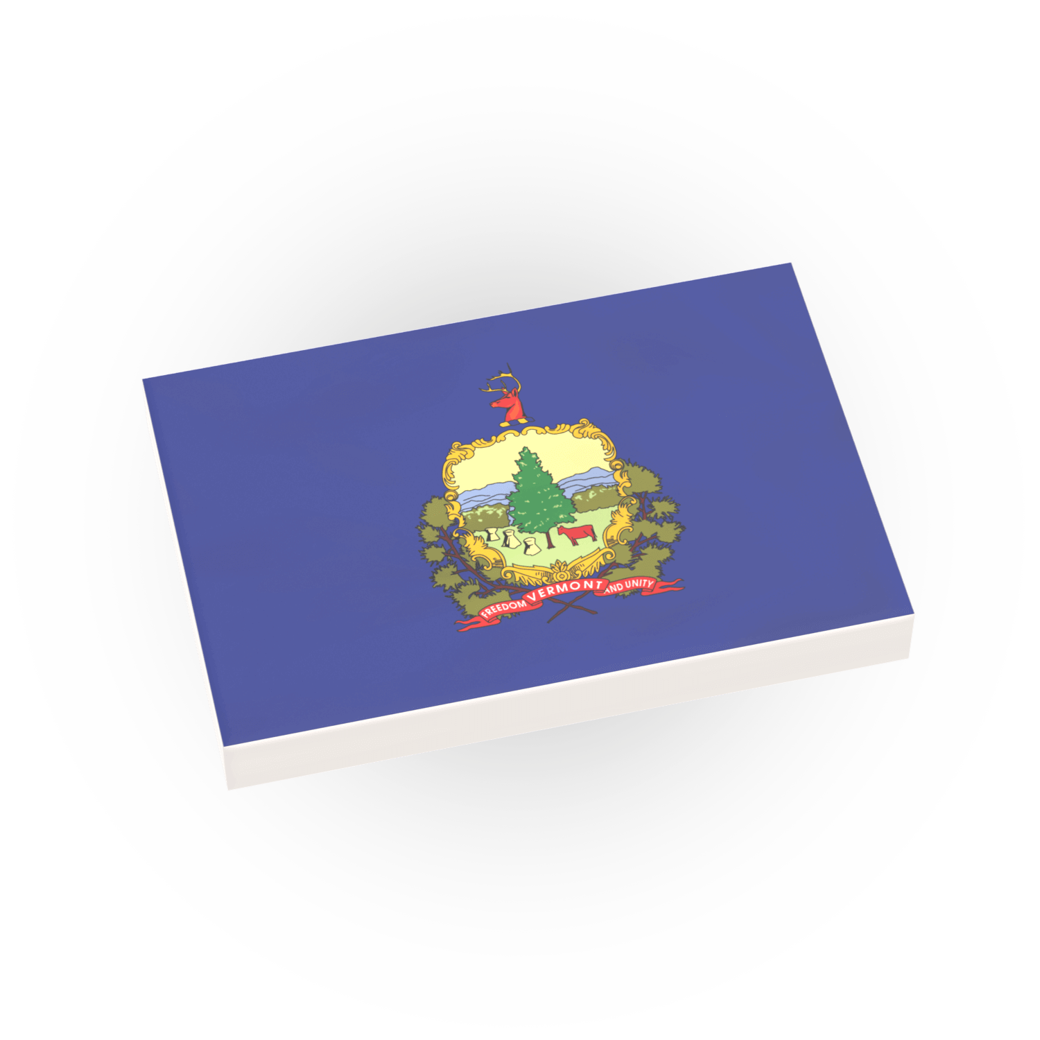 Flag of Vermont on a white background