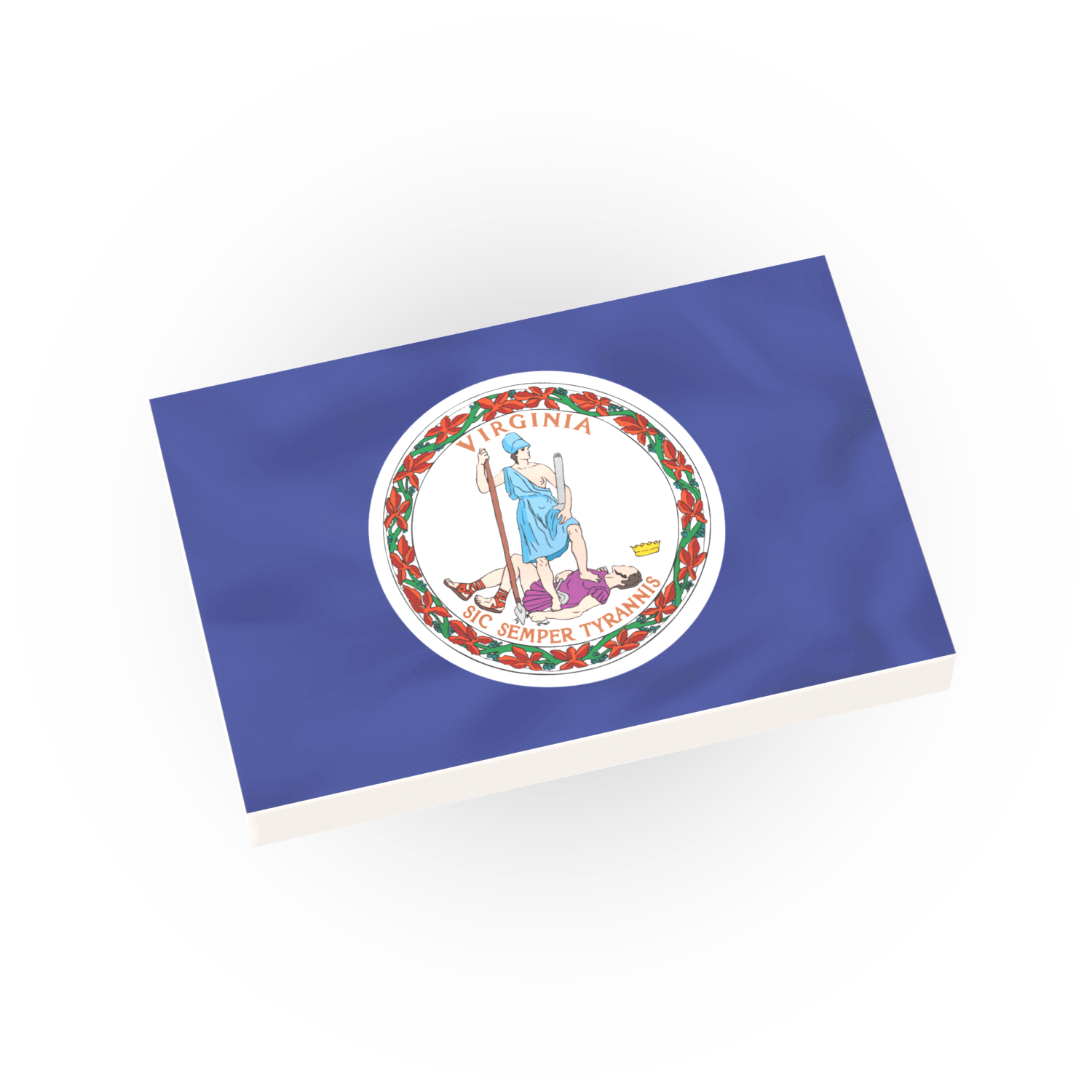 Flag of Virginia with coat of arms 