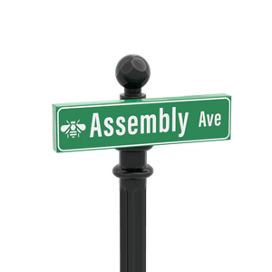 Custom Ave Sign Assembly Ave Street Sign - Custom Printed 1x4 Tile - Made with LEGO® P