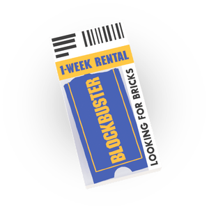 Blockbuster DVD Rental Case - 'Looking for Bricks' - Custom Printed