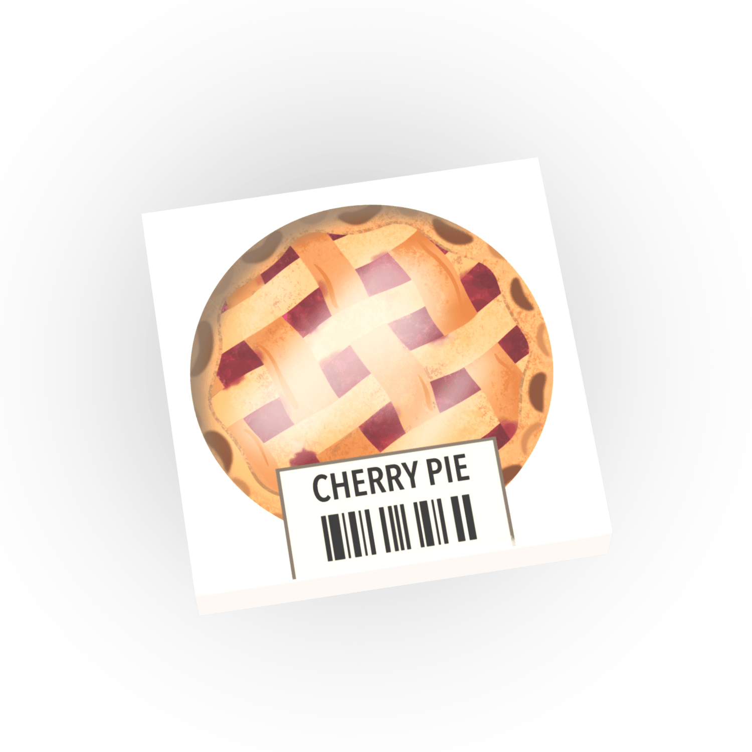 Boxed Cherry Pie - Printed Accessory - Made Using LEGO® Parts