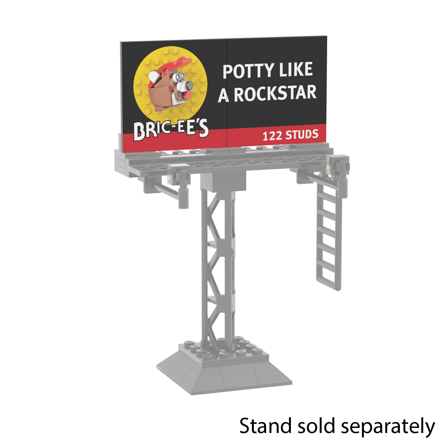 Bric-ee's Billboard -  Custom Printed - (6x12) - Made Using LEGO® Parts