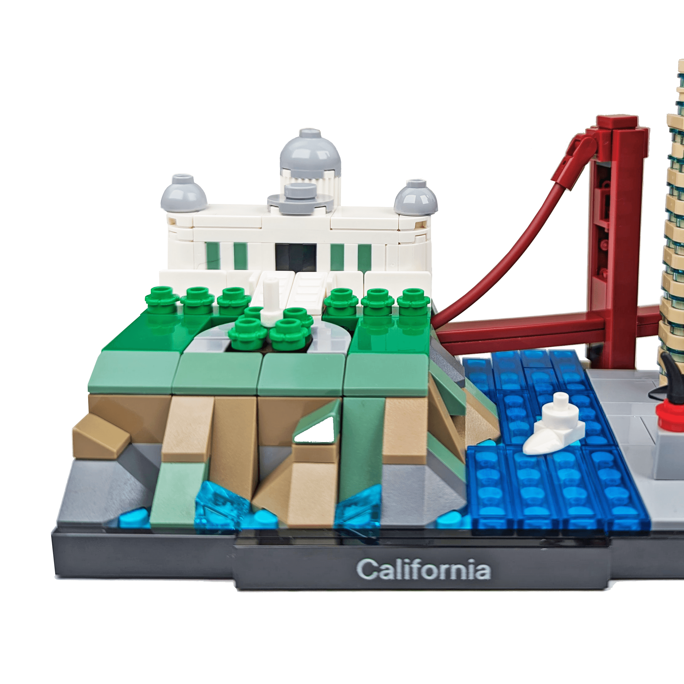 California Skyline Architecture Building Kit - Custom Building Set - Made Using LEGO® Parts