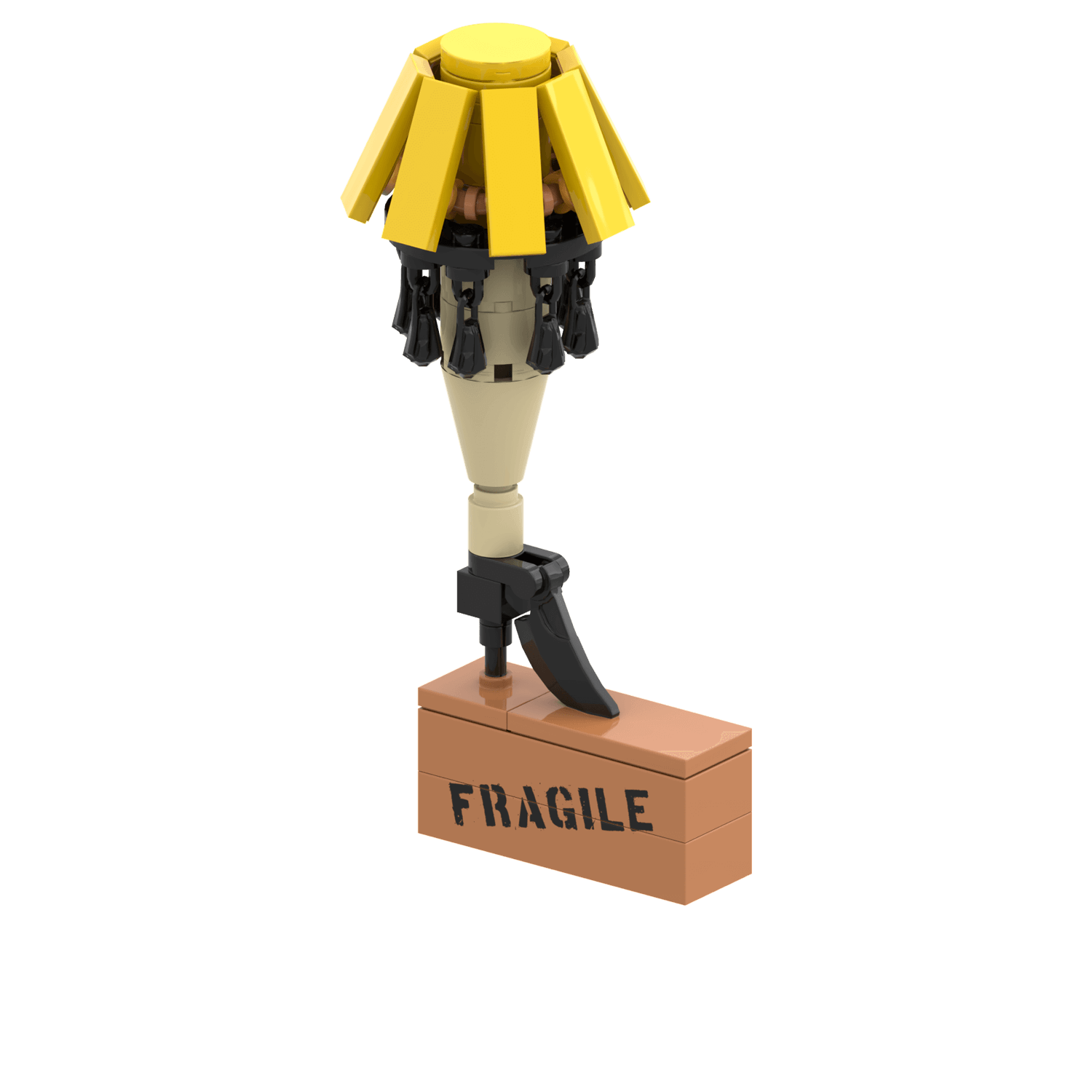 Christmas Story Leg Lamp Display - Christmas Ornament - Custom Printed - Made Using LEGO® Parts