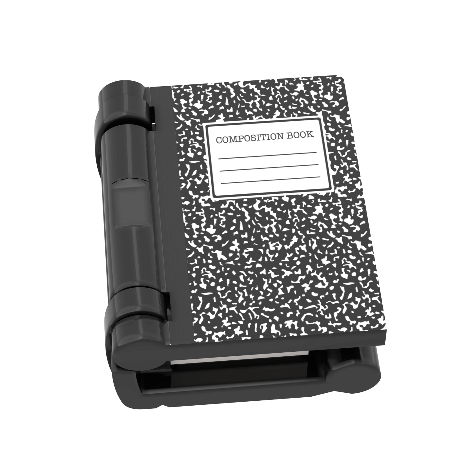 Composition Notebook - Custom Printed Minifig Scale - Made using LEGO® Parts