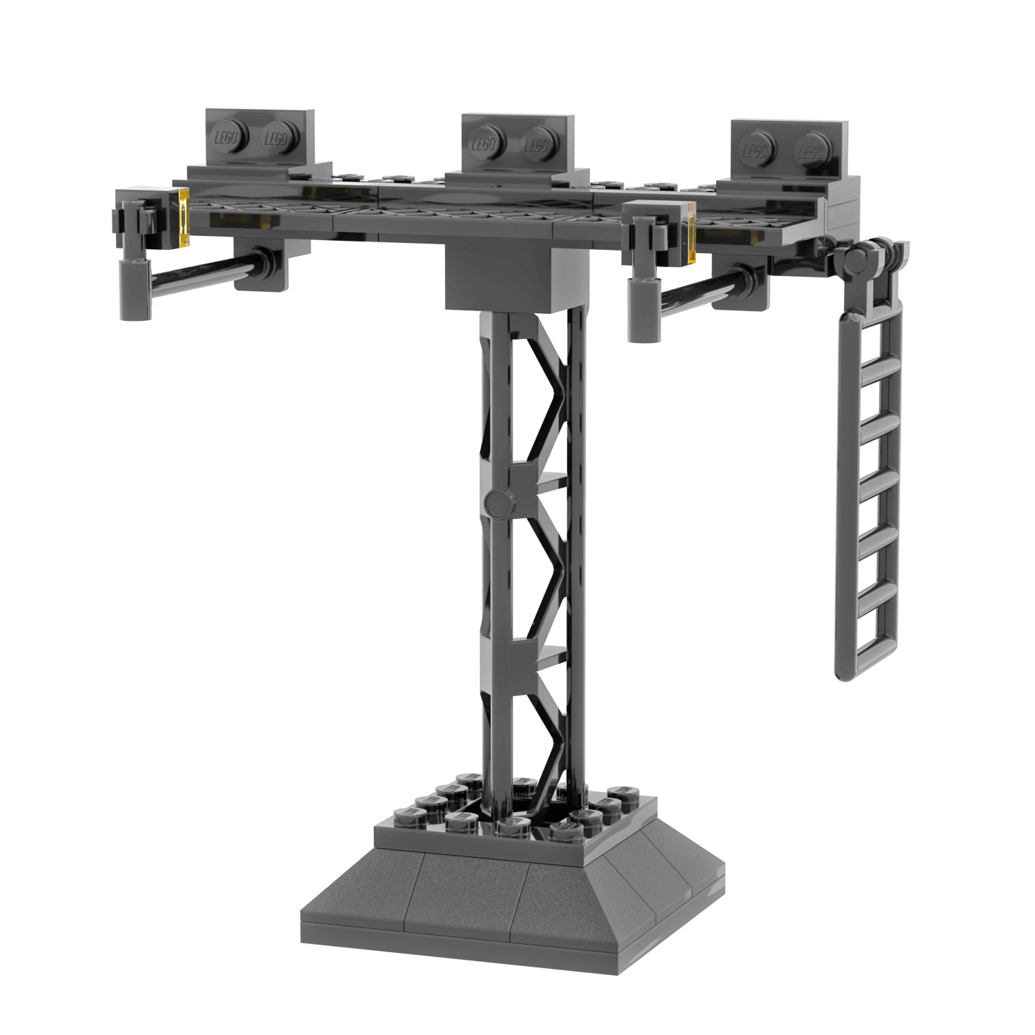 custom billboard stand for lego cities on a white background