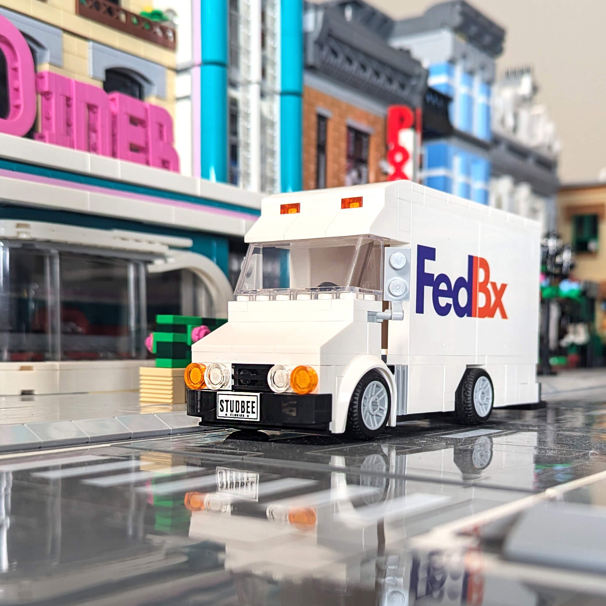 Vehicle/Car/Truck License Plate - Custom Printed 1 x 2 Tiles - 2 Pack - Made Using LEGO® Parts