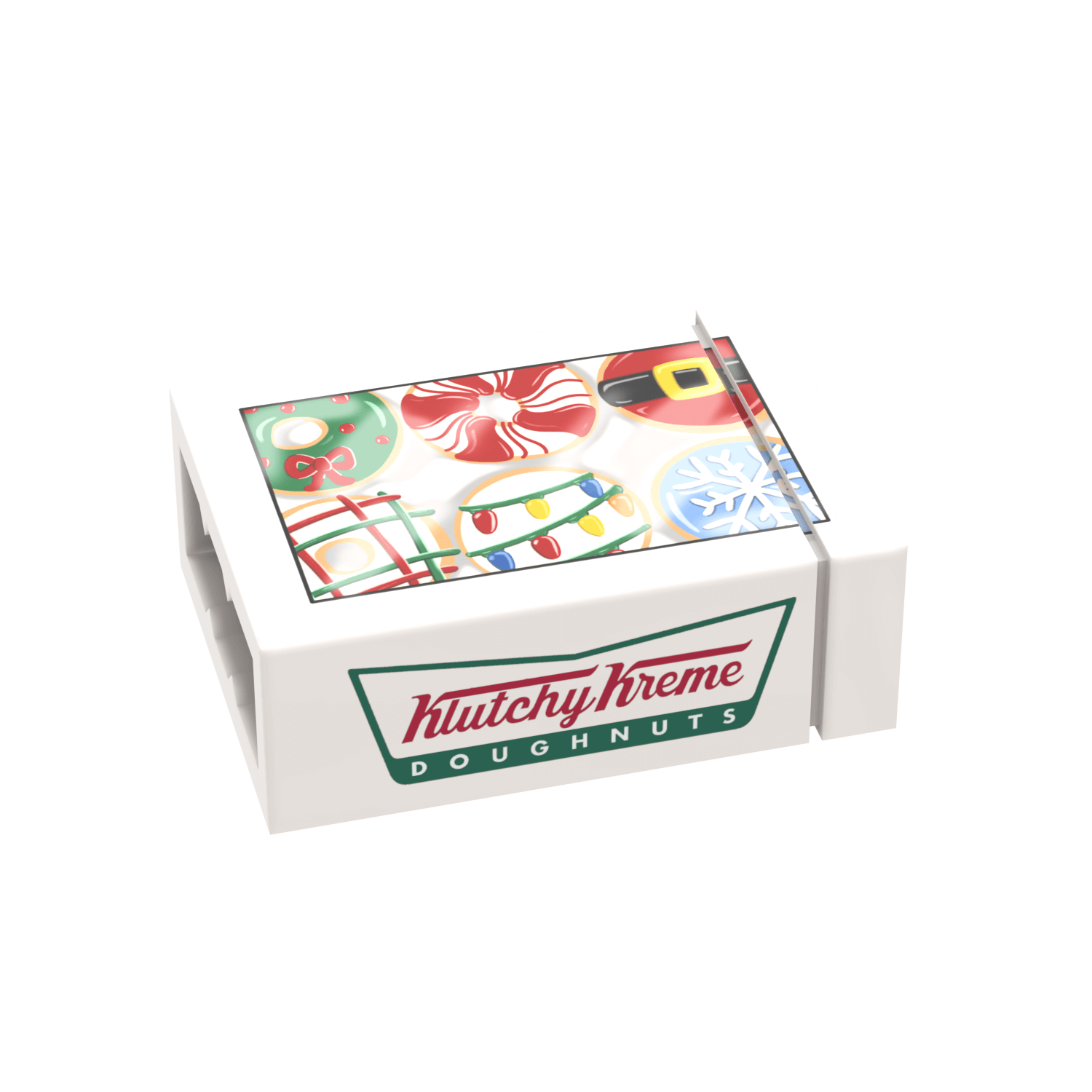 Boxed Donuts - Christmas - Custom Printed - Made Using LEGO® Parts