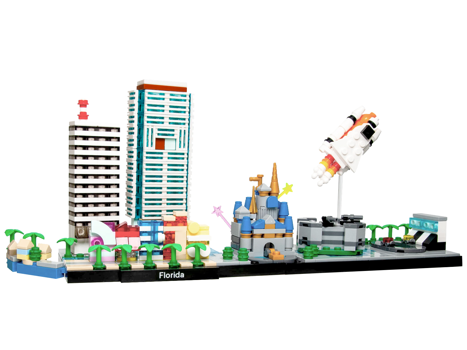 Florida Skyline Architecture - Custom Build Kit - Made Using LEGO® Parts