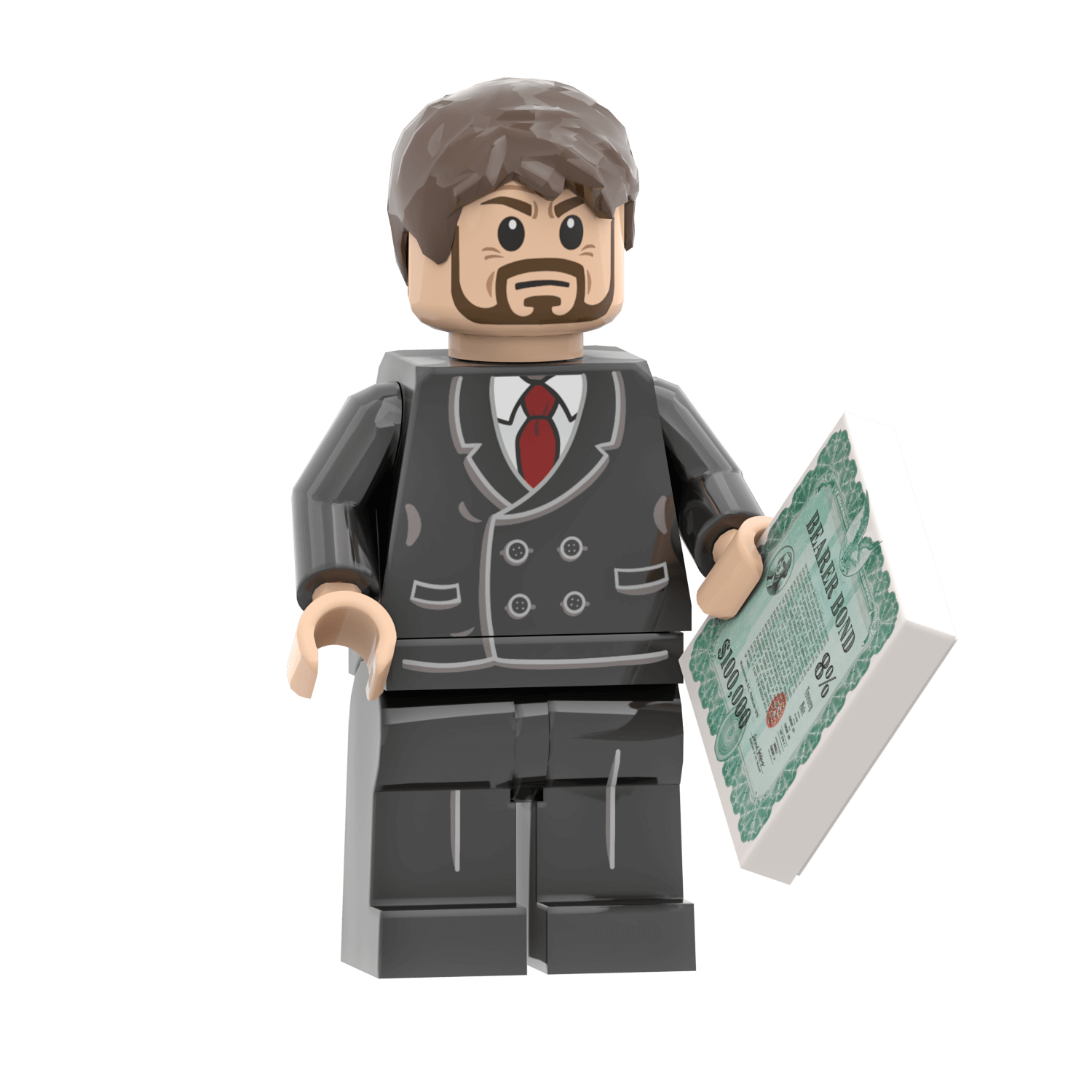 Hans Gruber - Die Hard - Custom Printed Minifig - Made Using LEGO® Parts