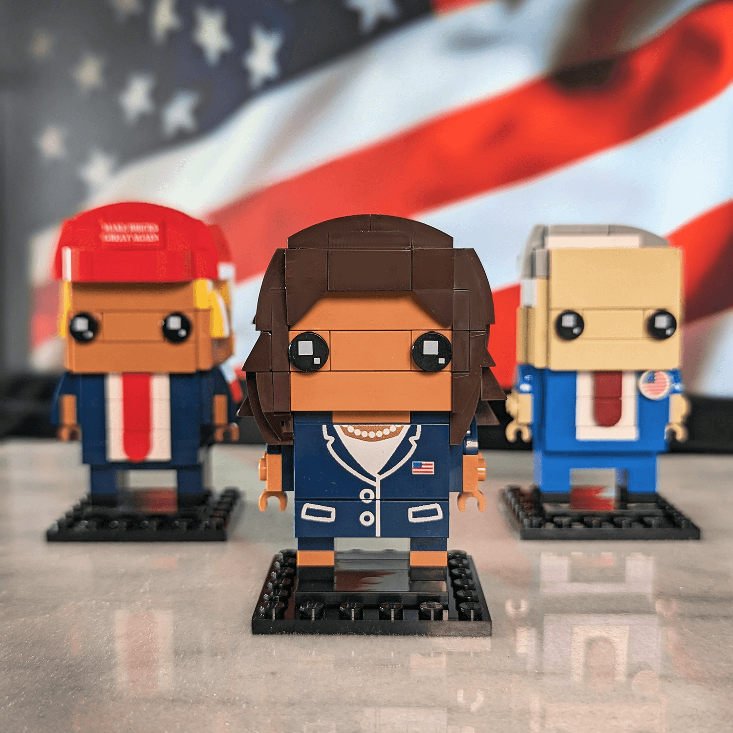 Kamala Harris Brick Head - Custom Set - Made Using LEGO® Parts