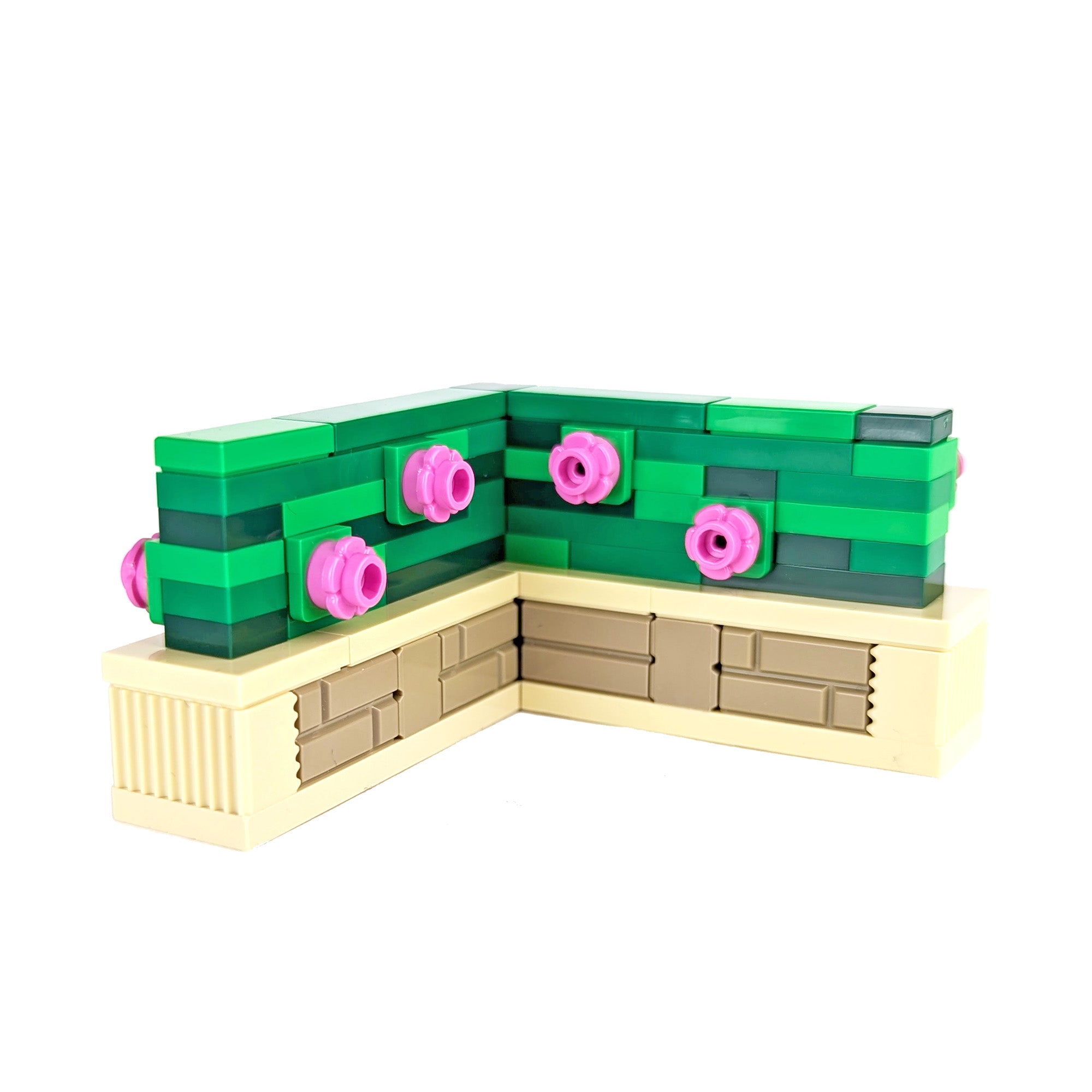 Hedge Planter 'L Shape' Set - Building Set - Made Using LEGO® Parts