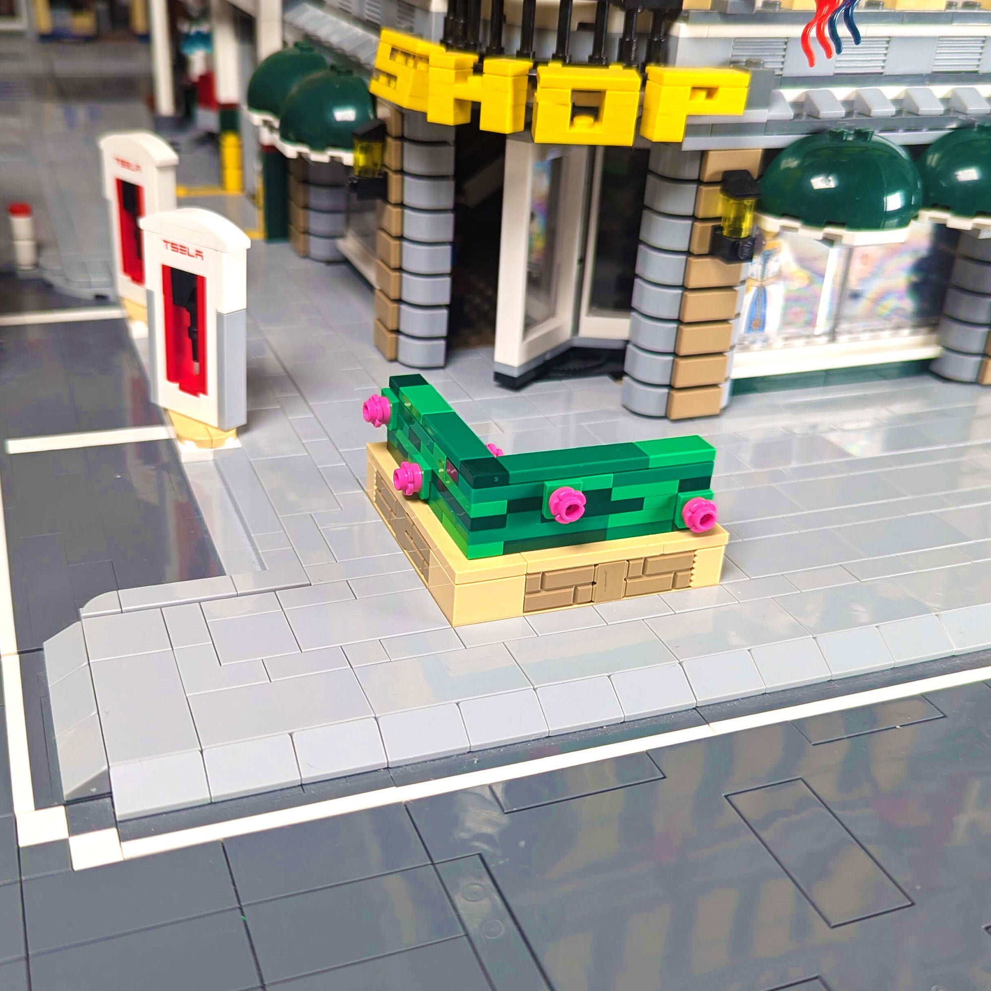 Hedge Planter 'L Shape' Set - Building Set - Made Using LEGO® Parts