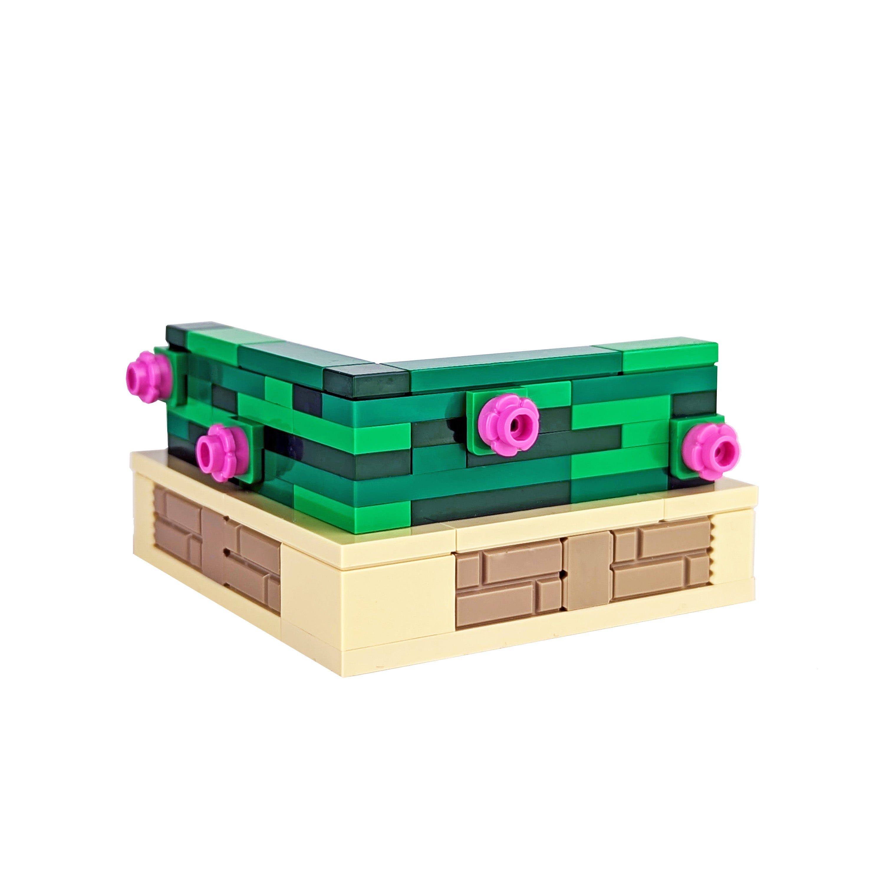 Hedge Planter 'L Shape' Set - Building Set - Made Using LEGO® Parts