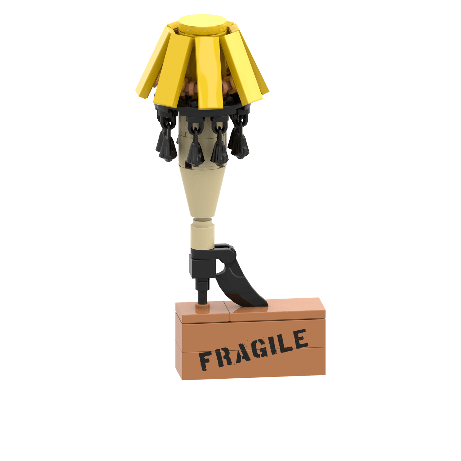 Christmas Story Leg Lamp Display - Christmas Ornament - Custom Printed - Made Using LEGO® Parts