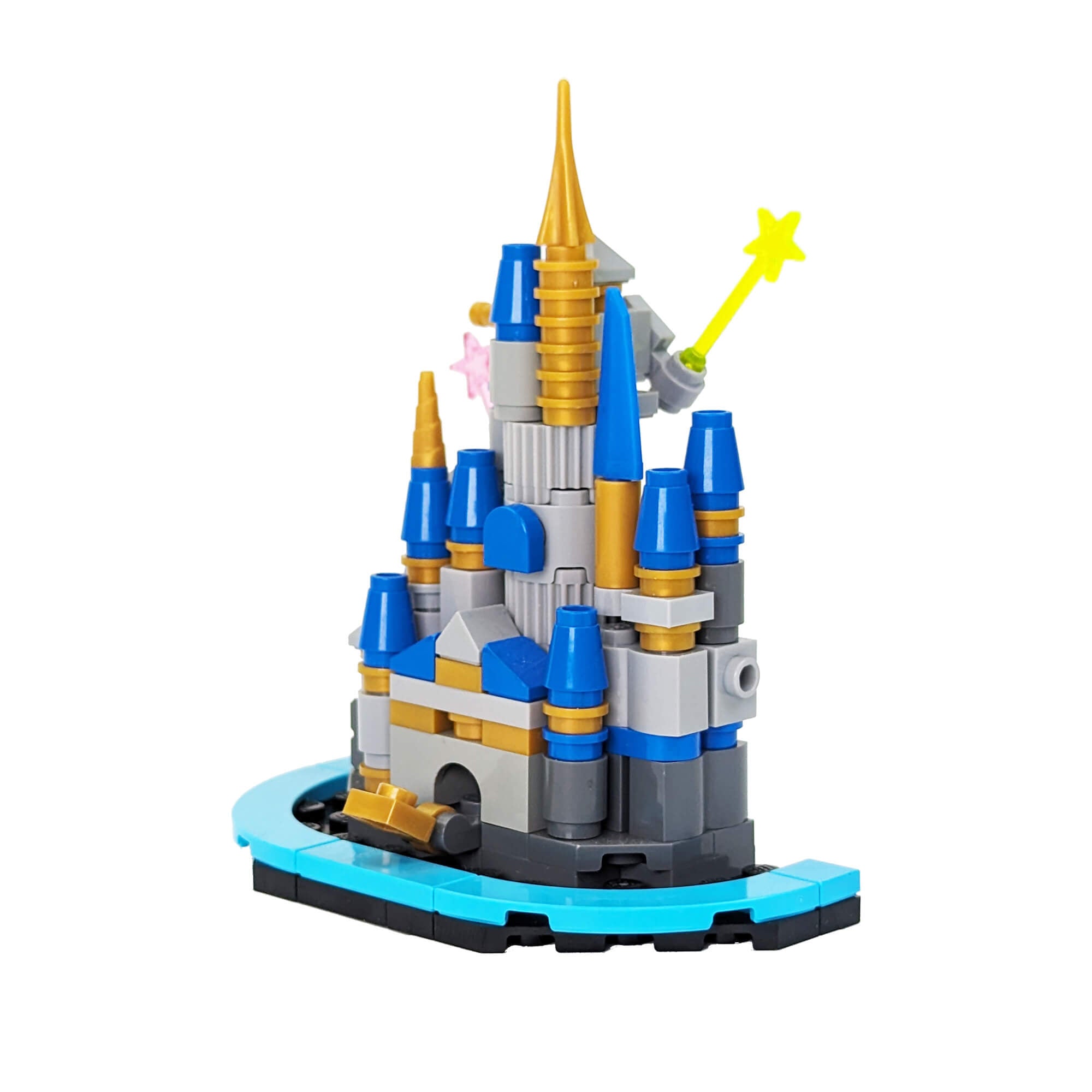 Magical Castle with Fireworks MOC Set - Made Using LEGO® Parts