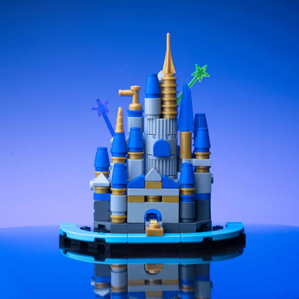 Magical Castle with Fireworks - Building Set - Made Using LEGO® Parts