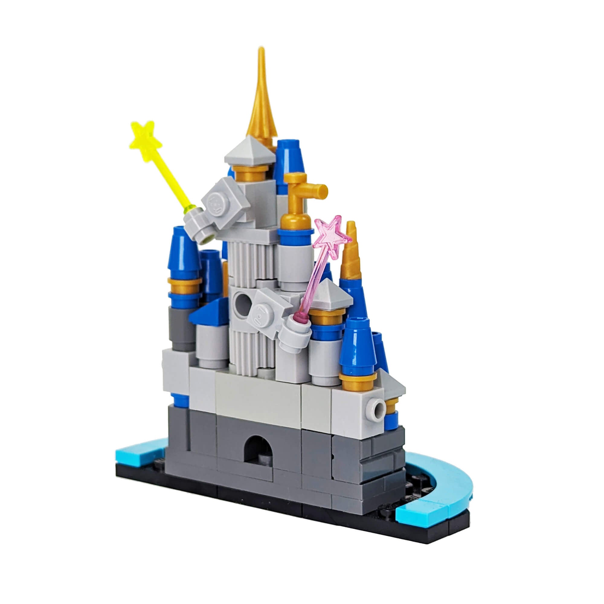 Magical Castle with Fireworks - Building Set - Made Using LEGO® Parts