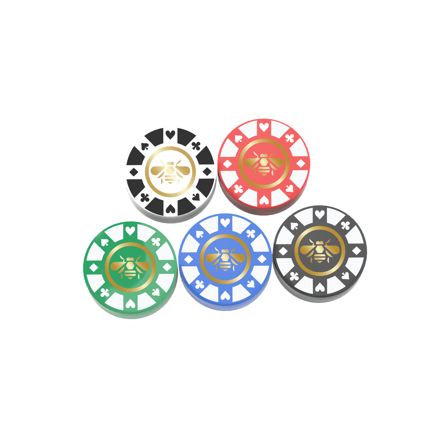 Poker Chips - Game Night - Minifig Accessory - Made Using LEGO® Parts